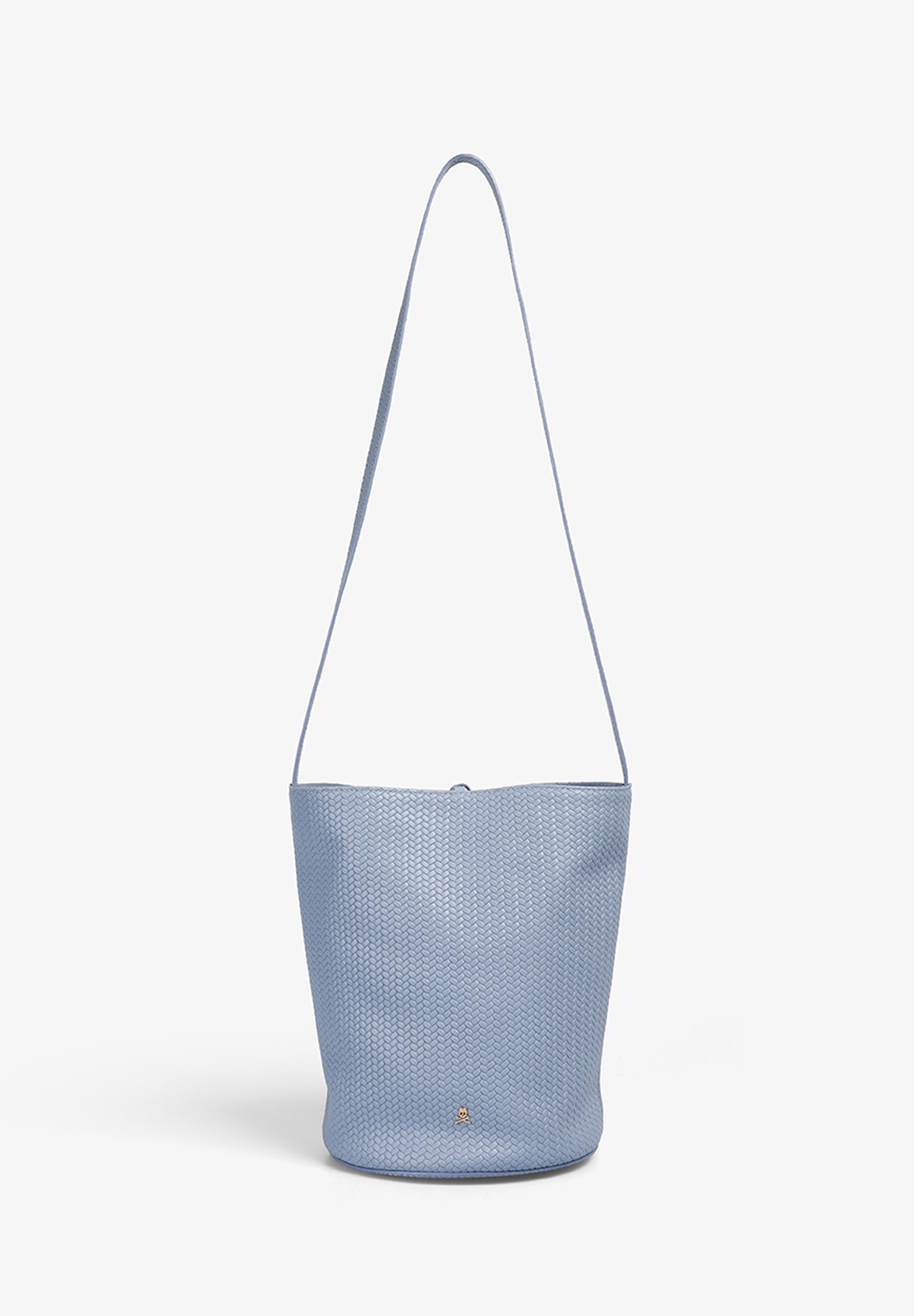 MAXI CUBE WOVEN LEATHER BAG
