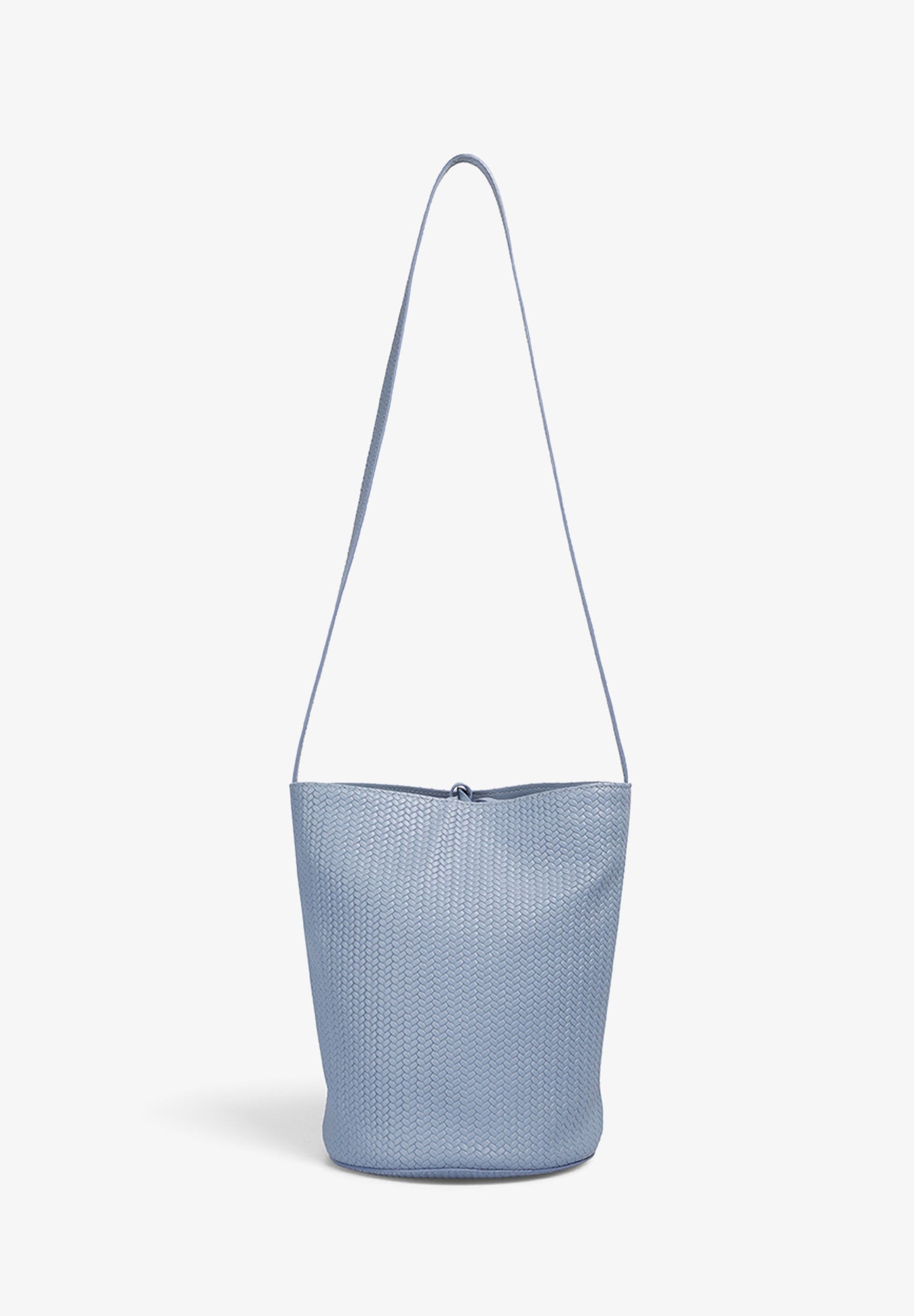 MAXI CUBE WOVEN LEATHER BAG