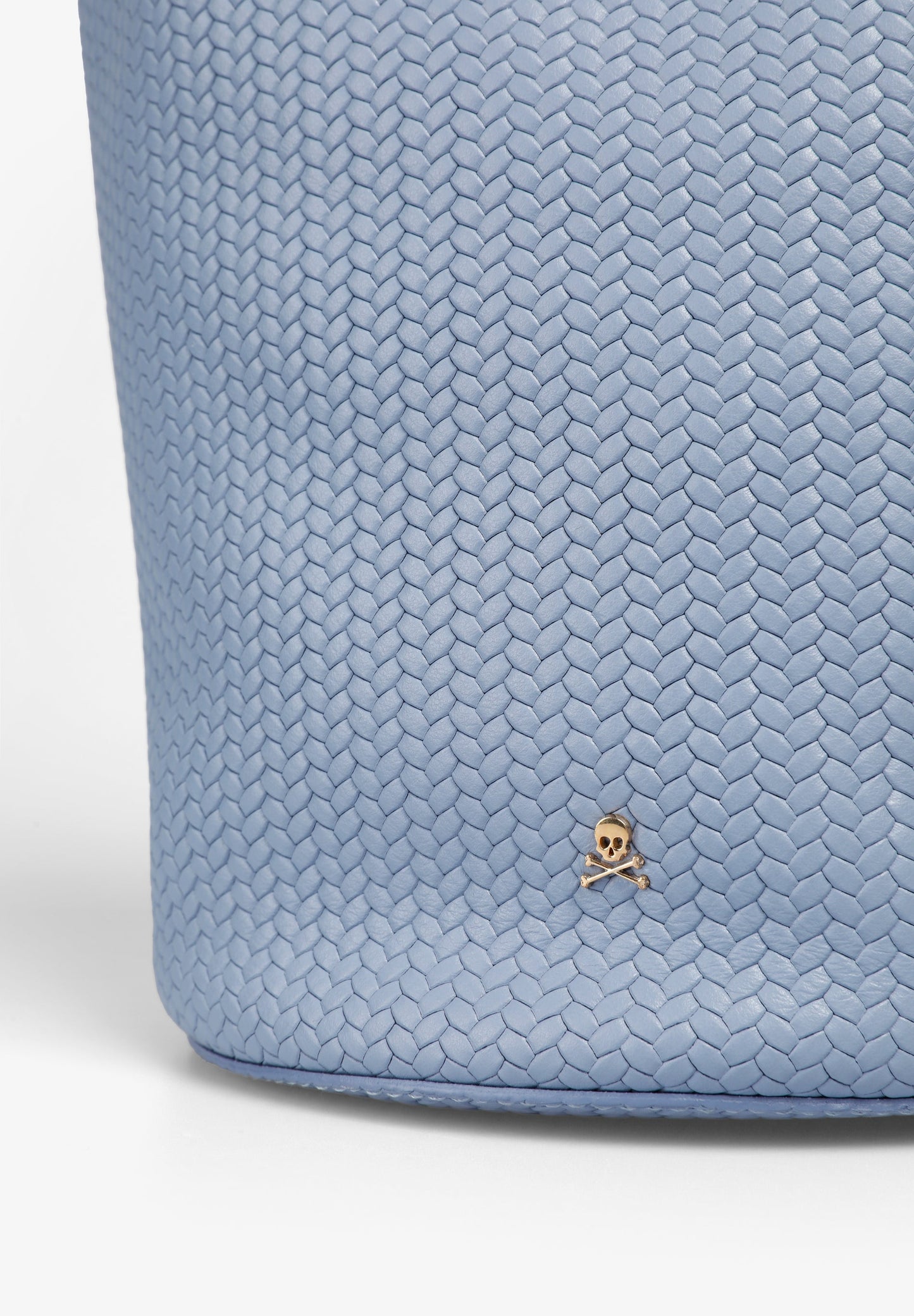 MAXI CUBE WOVEN LEATHER BAG