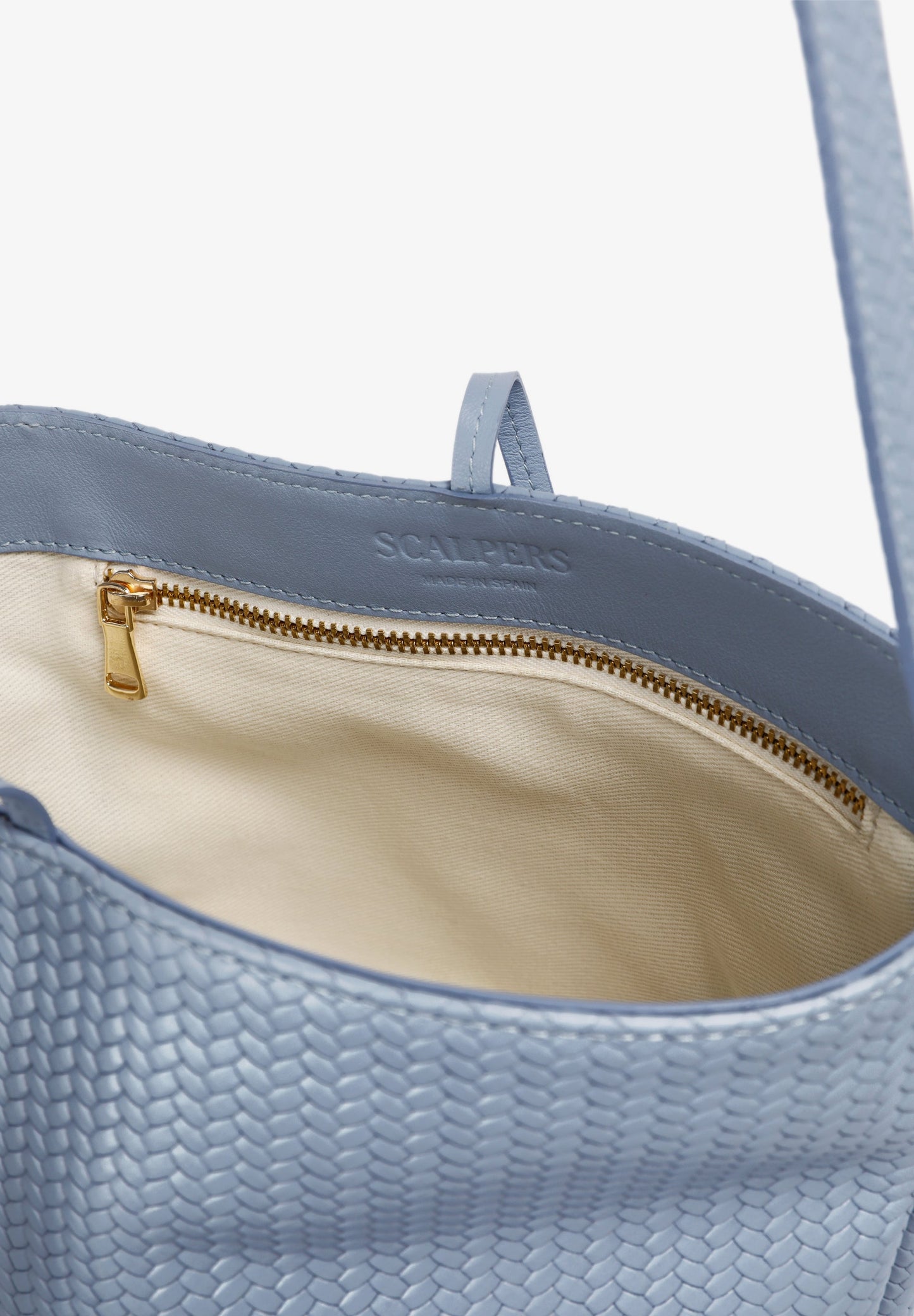 MAXI CUBE WOVEN LEATHER BAG