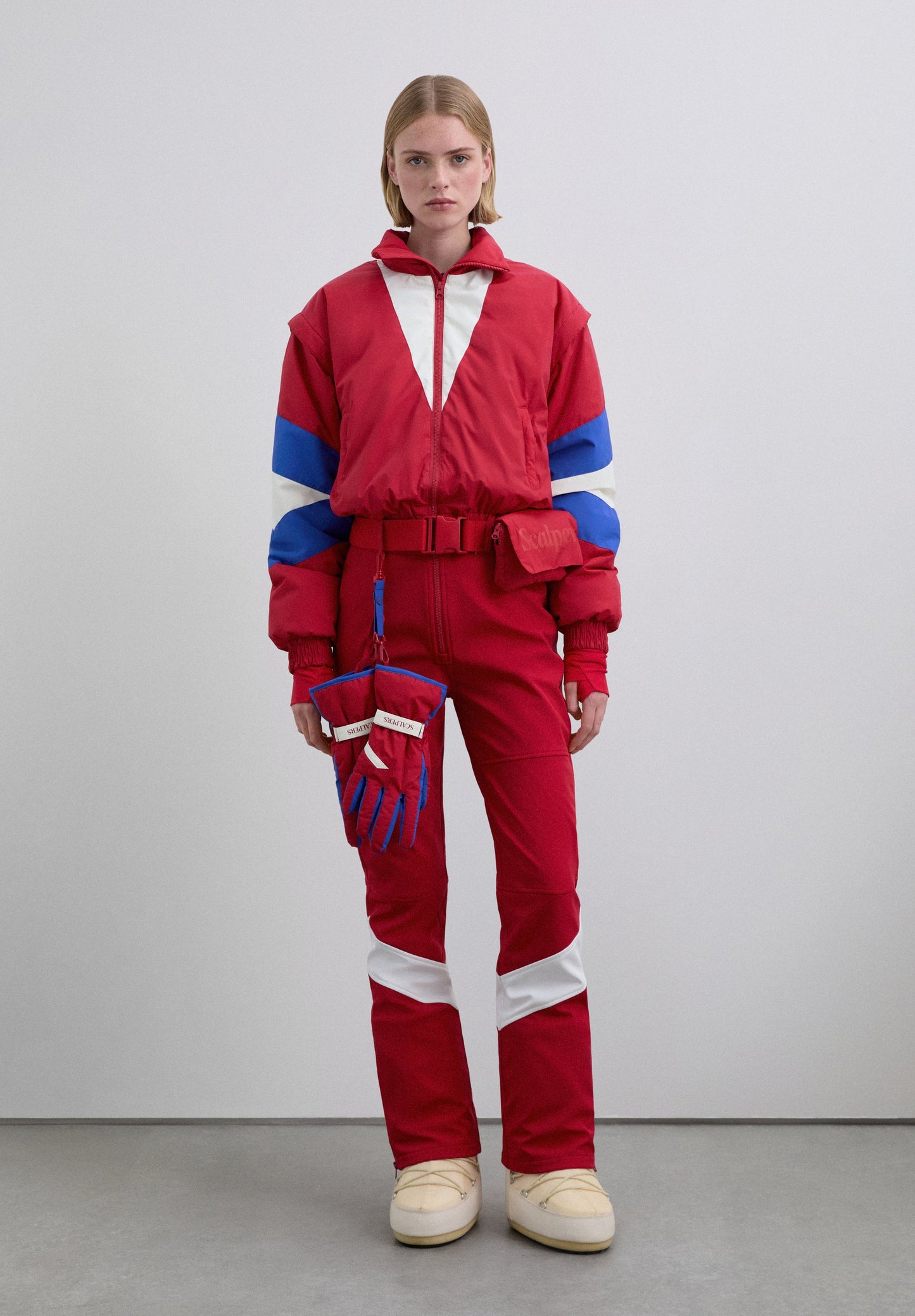 SCSKI RED JUMPSUIT