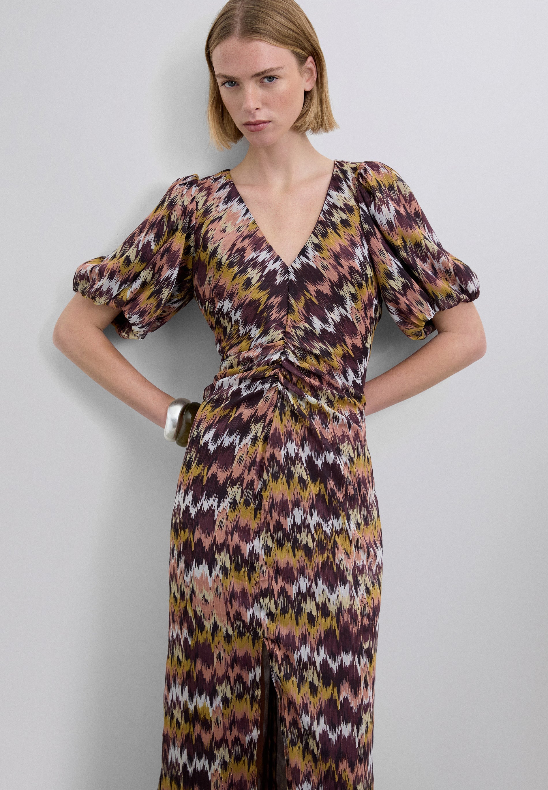 SCVINESO FIRPRINT DRESS