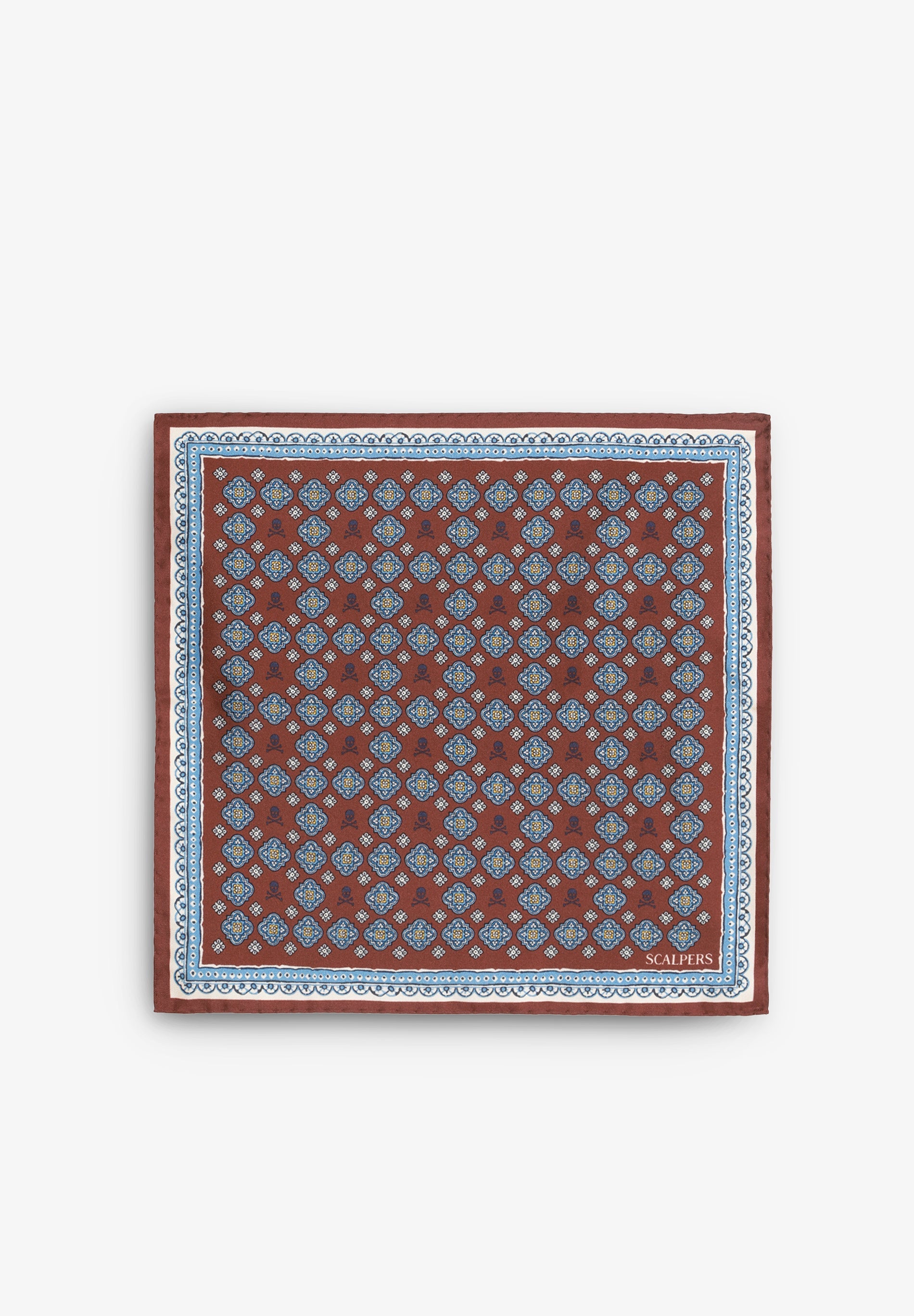 FOULARD SOIE IMPRIMÉ SKULL