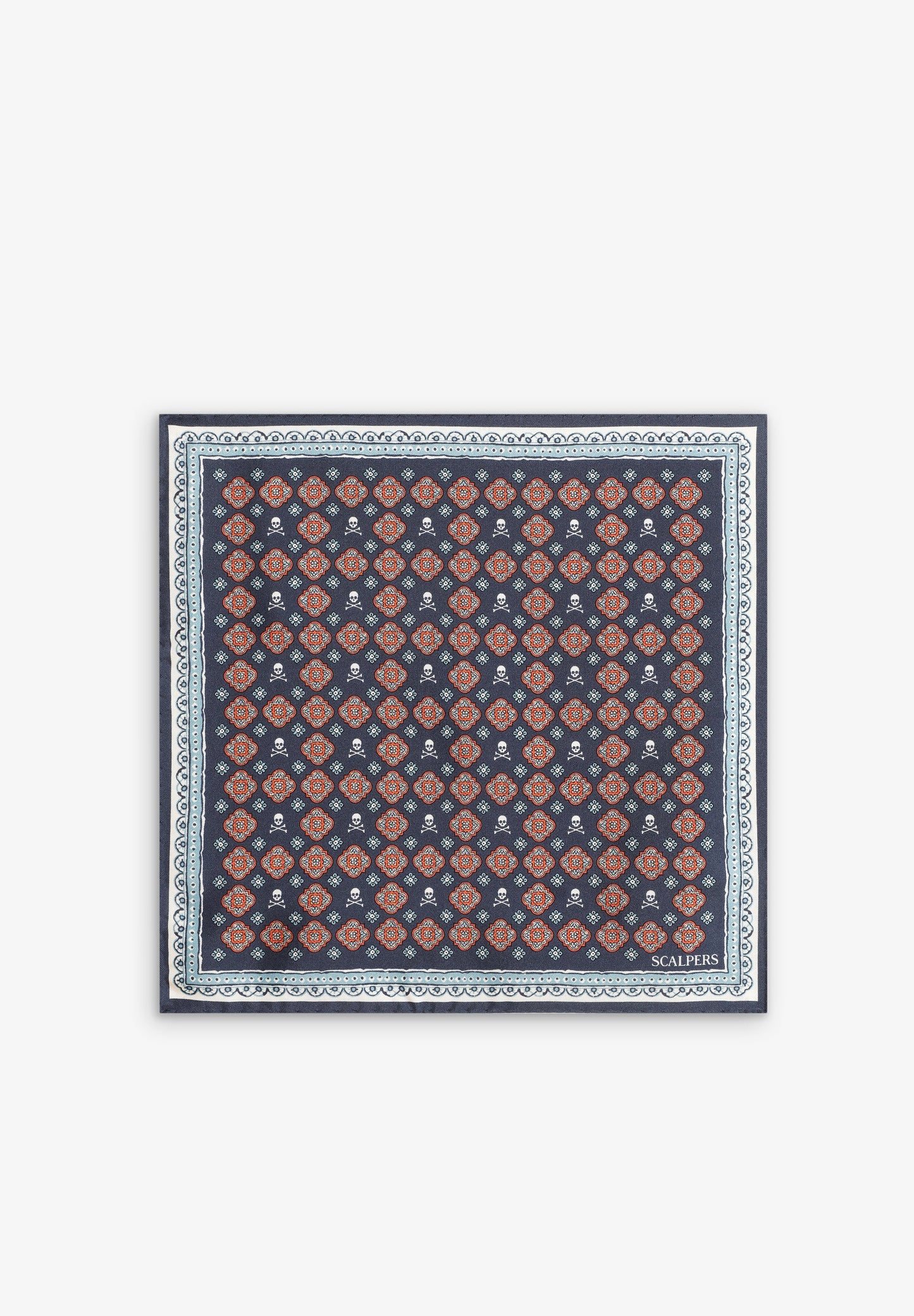 FOULARD SOIE IMPRIMÉ SKULL
