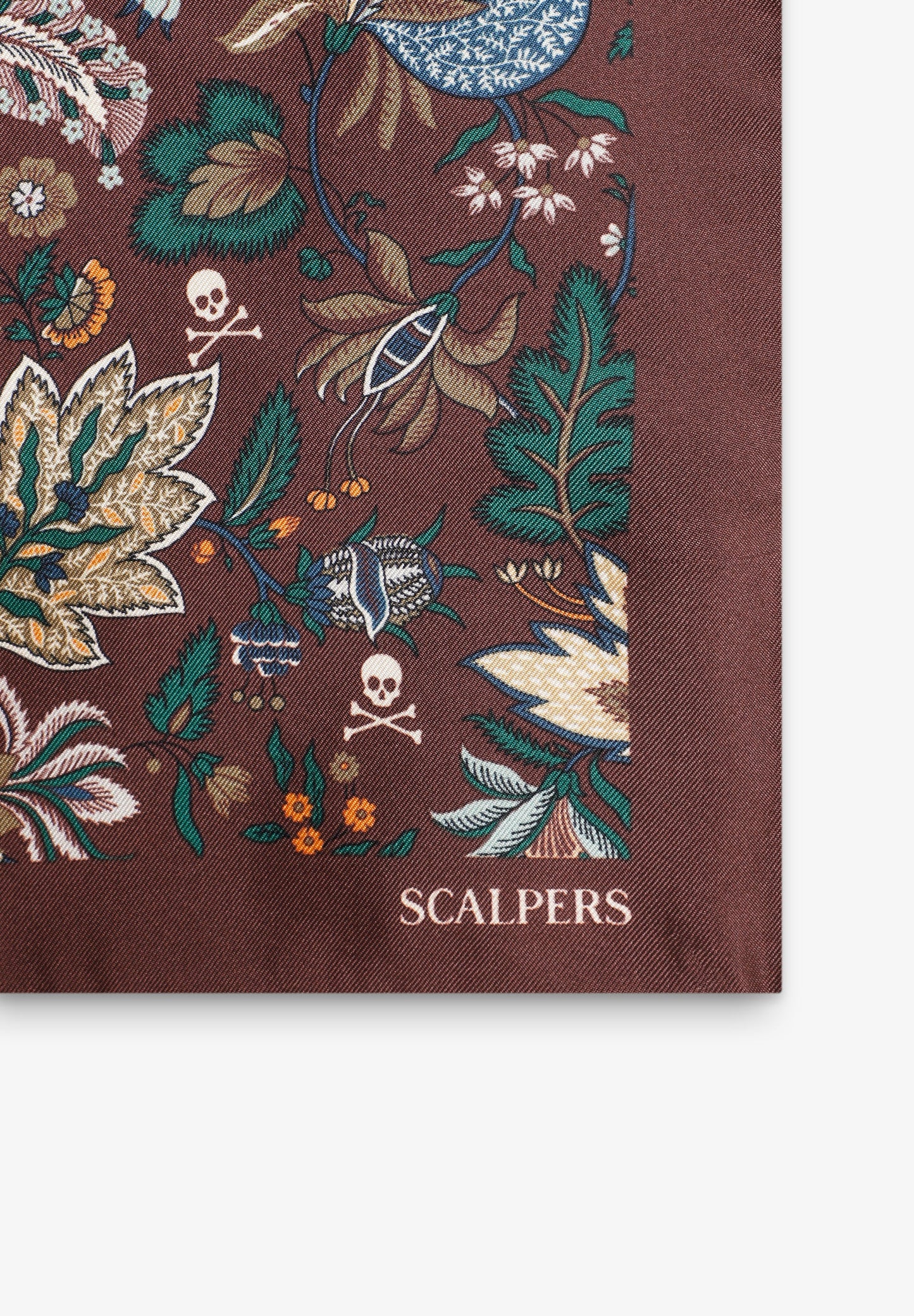 FOULARD SOIE IMPRIMÉ FLEURS