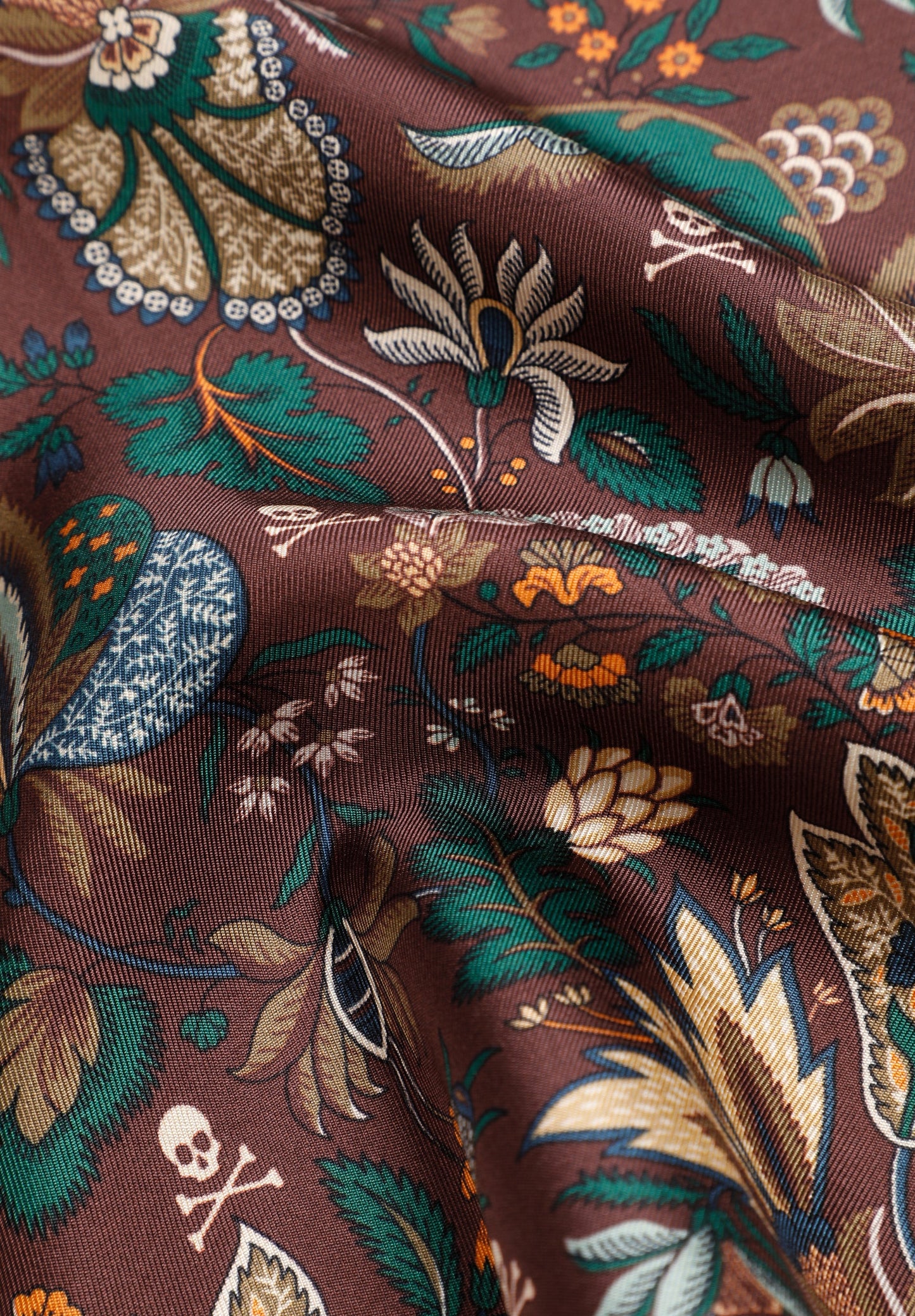 FOULARD SOIE IMPRIMÉ FLEURS