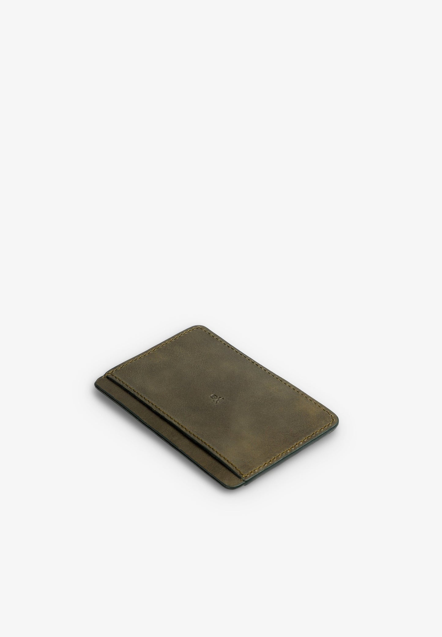 KARTENETUI AUS LEDER LOGO TOTENKOPF