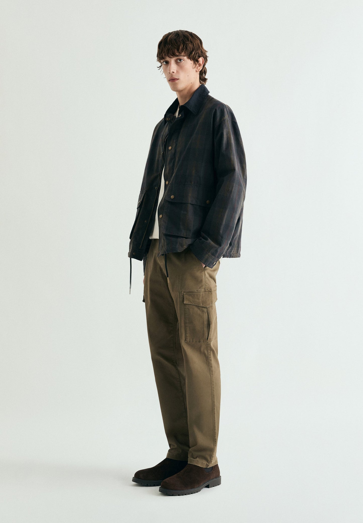 SLIM FIT CARGO TROUSERS