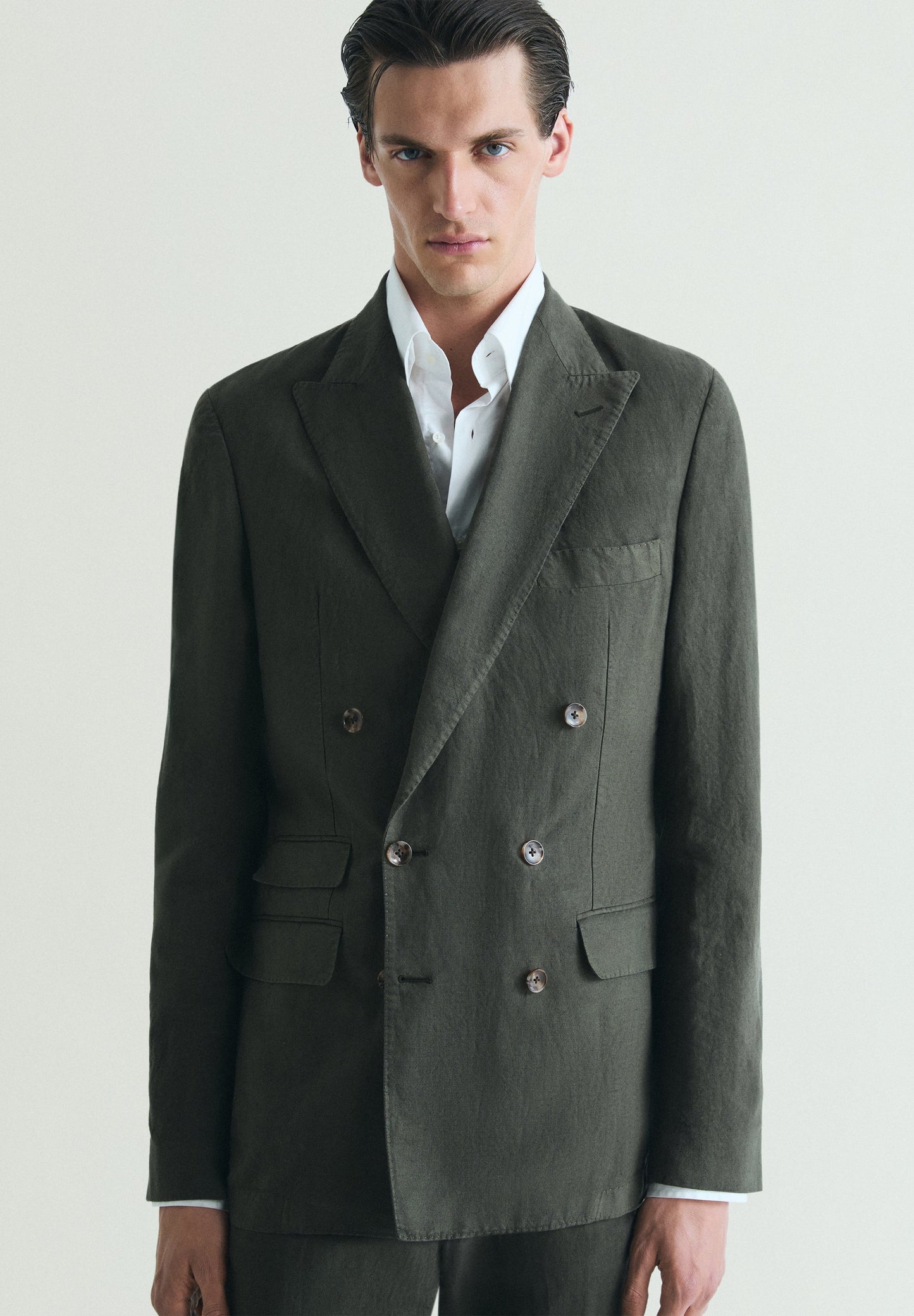 BLAZER DOPPIOPETTO DA COMPLETO LINO