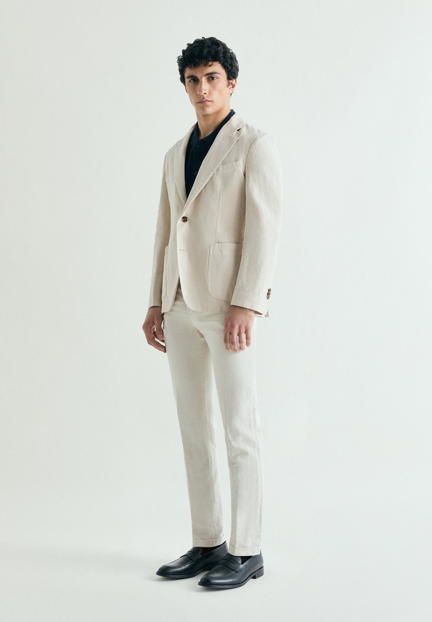 LINEN SUIT TROUSERS