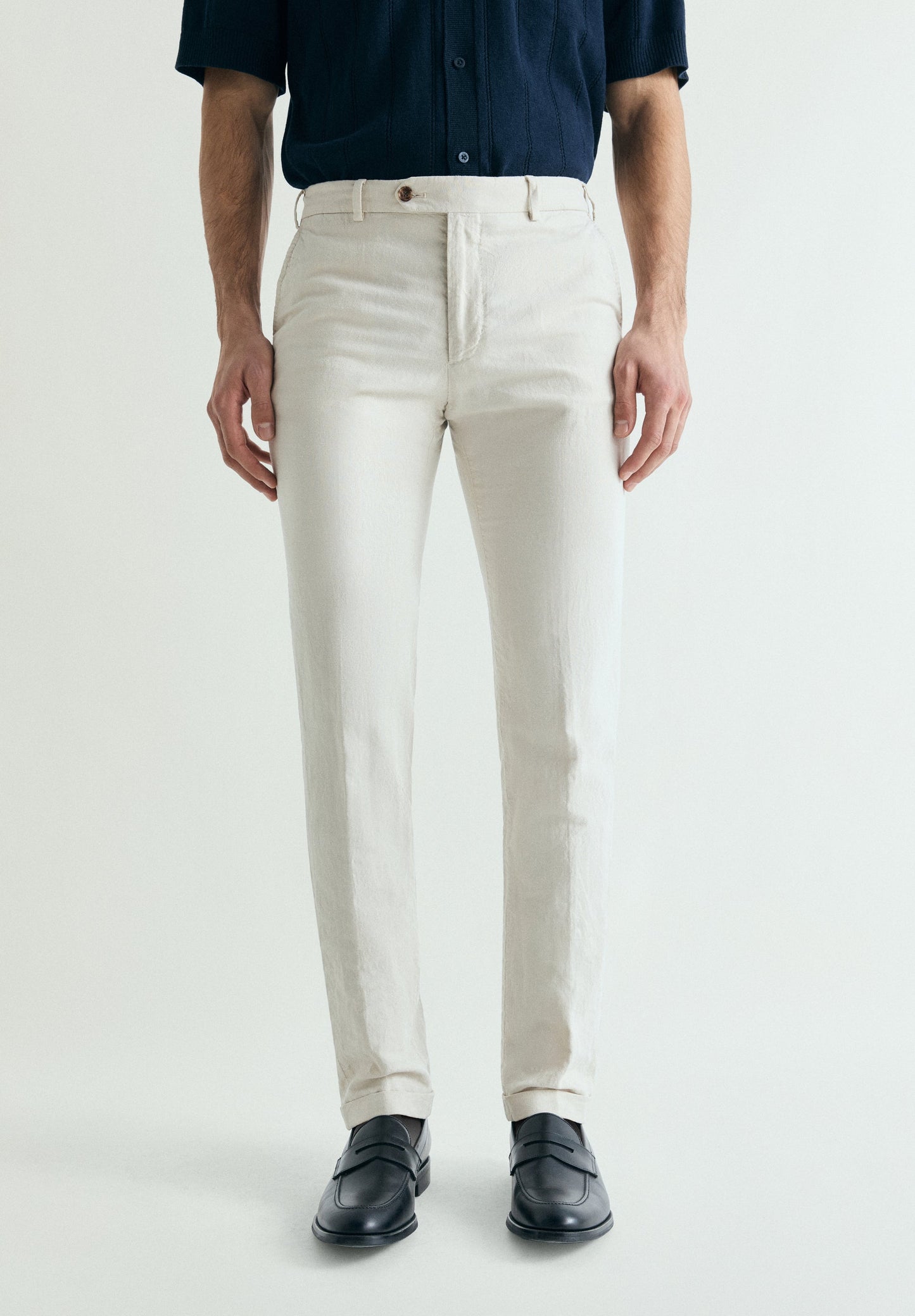 LINEN SUIT TROUSERS