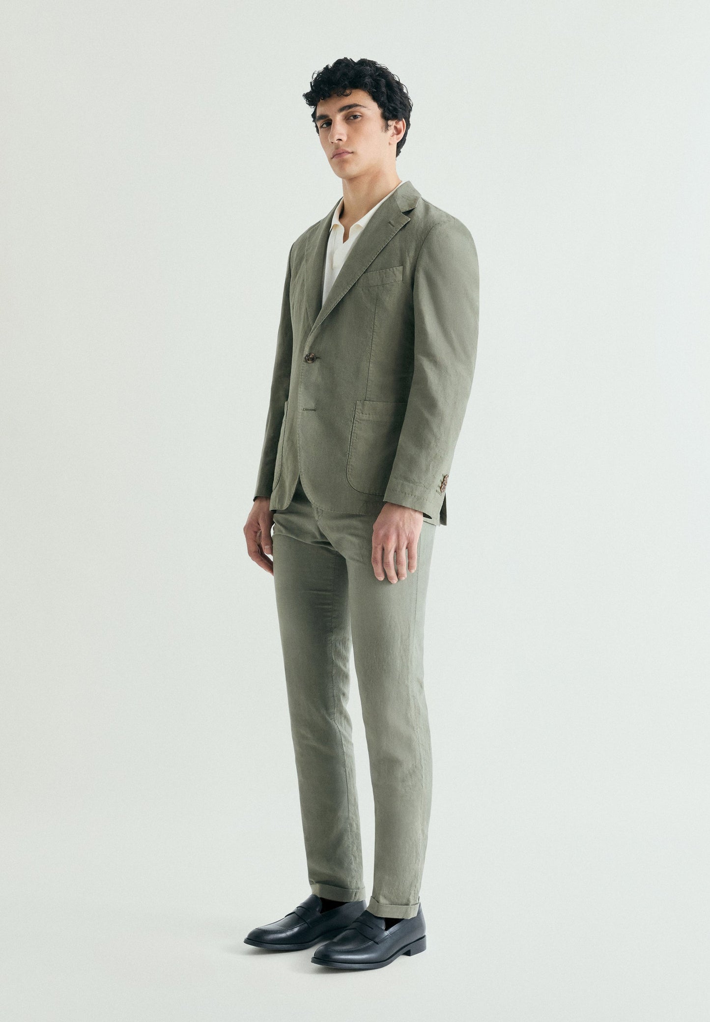 LINEN SUIT TROUSERS