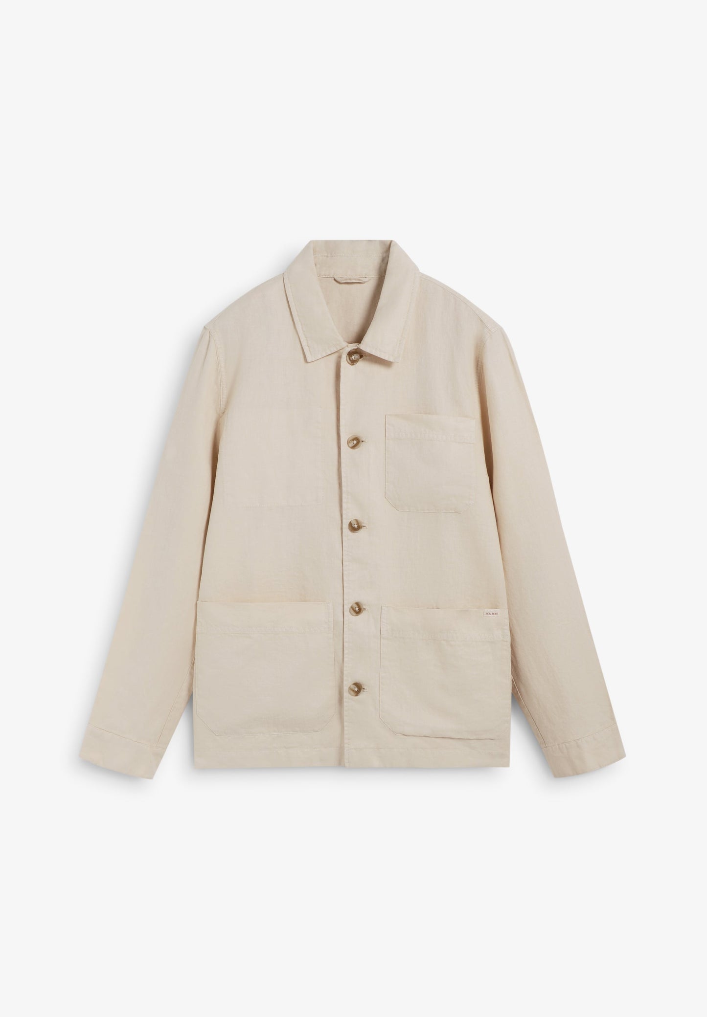 LINEN OVERSHIRT WITH POCKETS