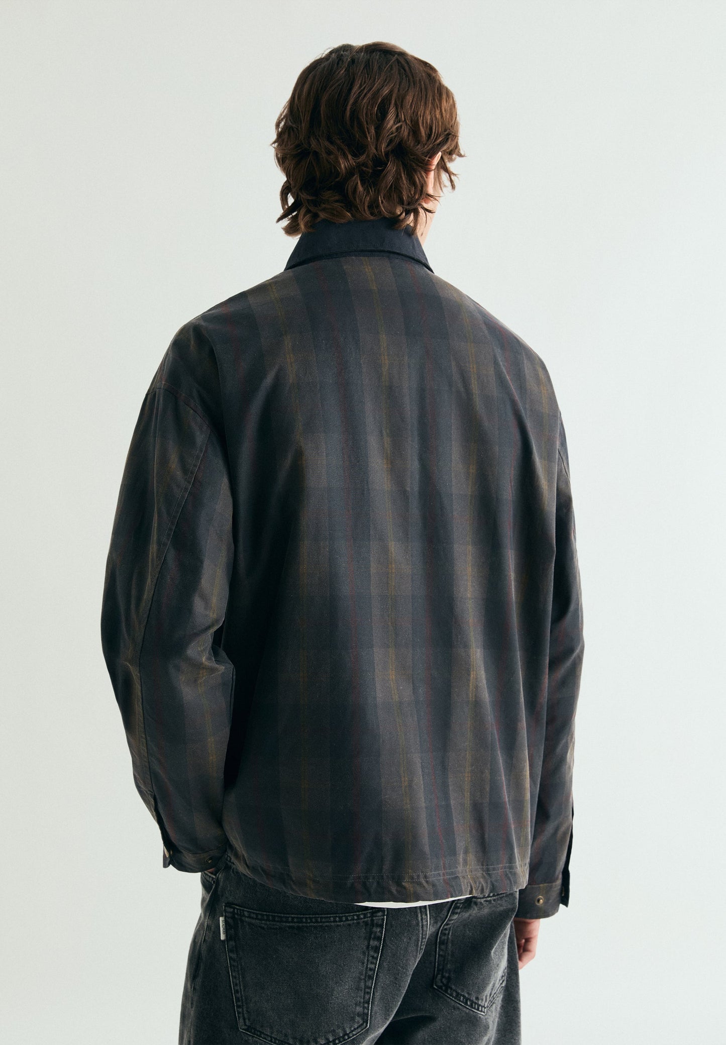 GEWACHSTER KARIERTER CARDIGAN