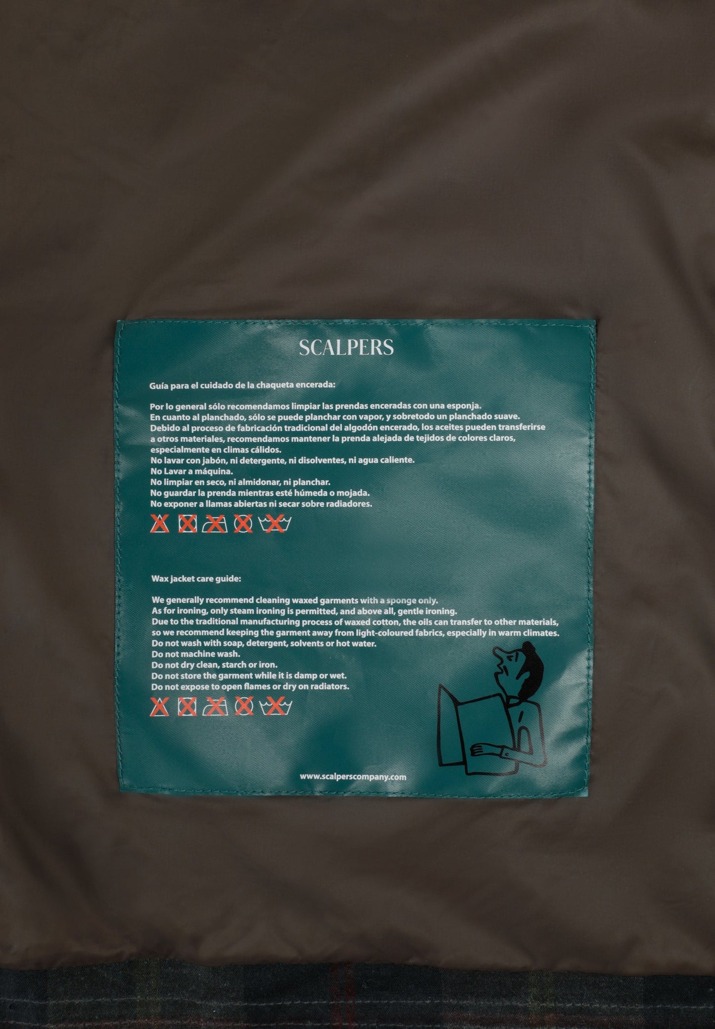 GEWACHSTER KARIERTER CARDIGAN