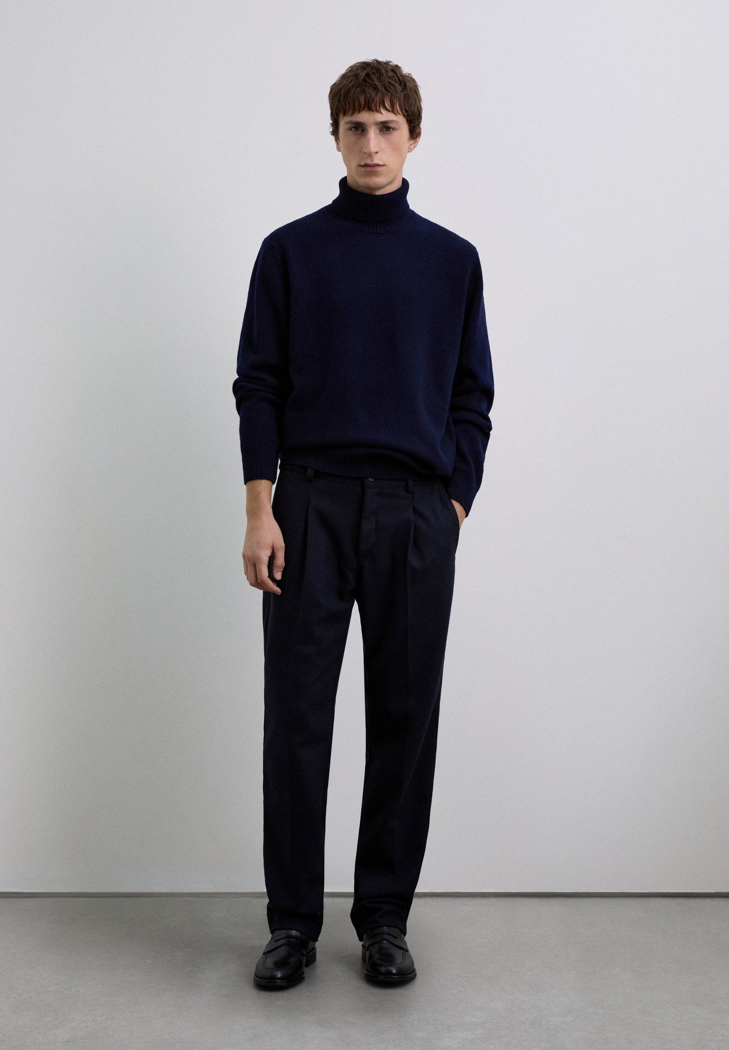 PANTALON PINCES MÉLANGE DE LAINE