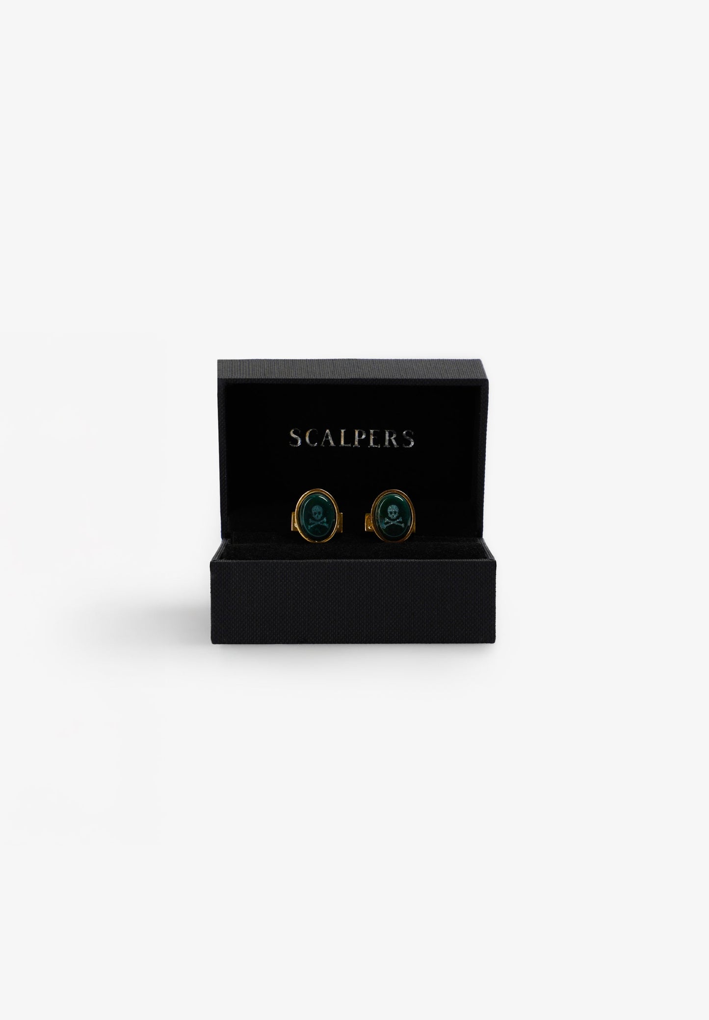 OVAL NATURAL STONE CUFFLINKS