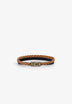 BRACCIALE PELLE E CORDA CERATA
