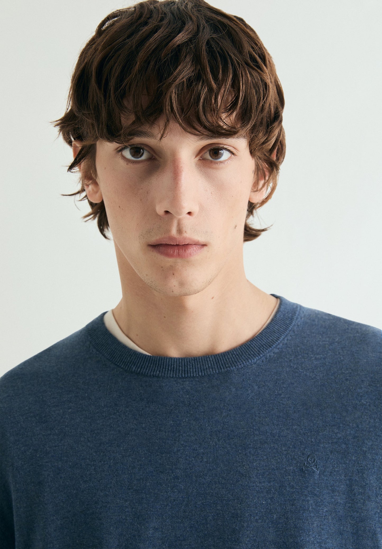 SUPIMA-PULLOVER AUS RIPPSTOFF