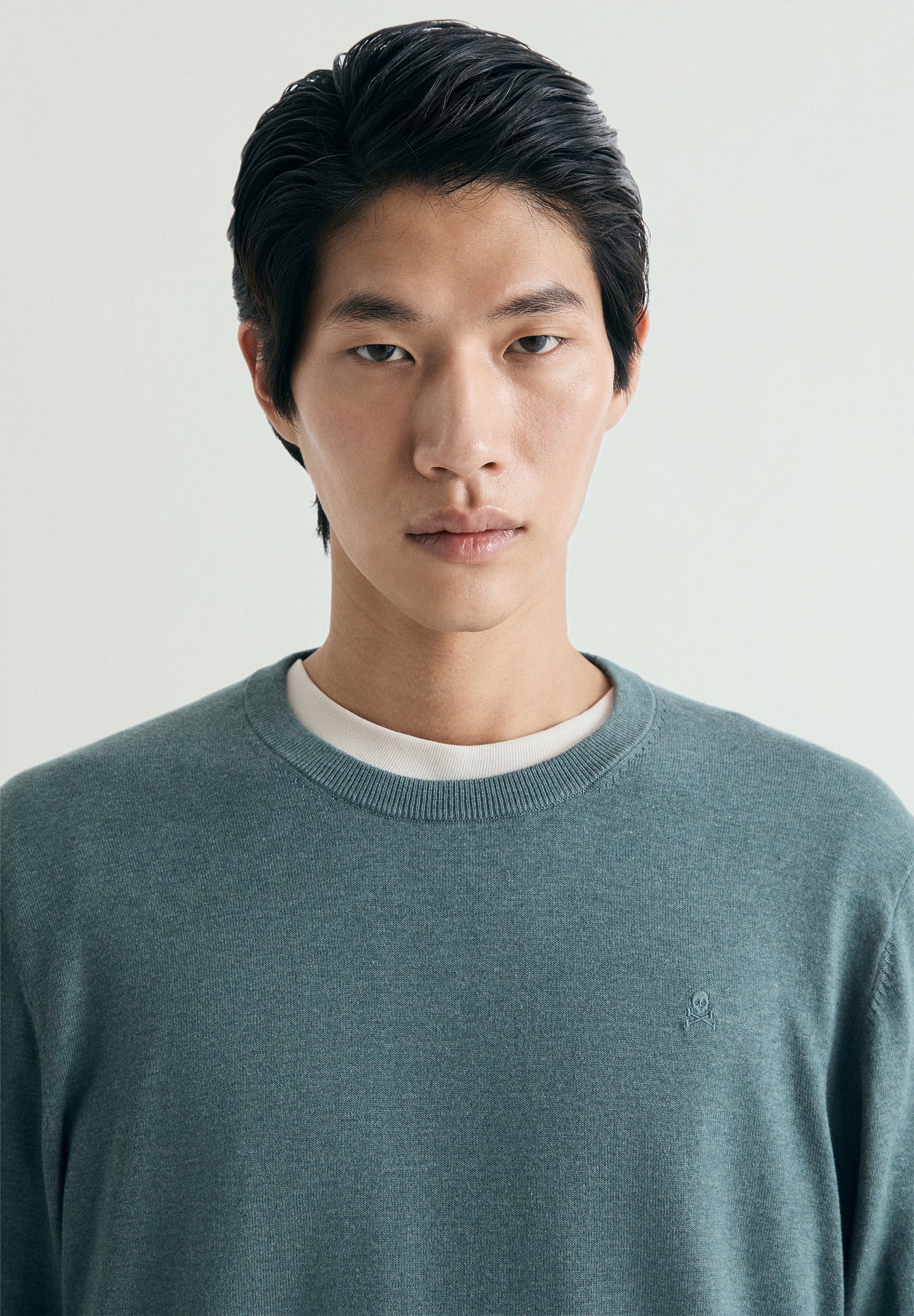 SUPIMA-PULLOVER AUS RIPPSTOFF