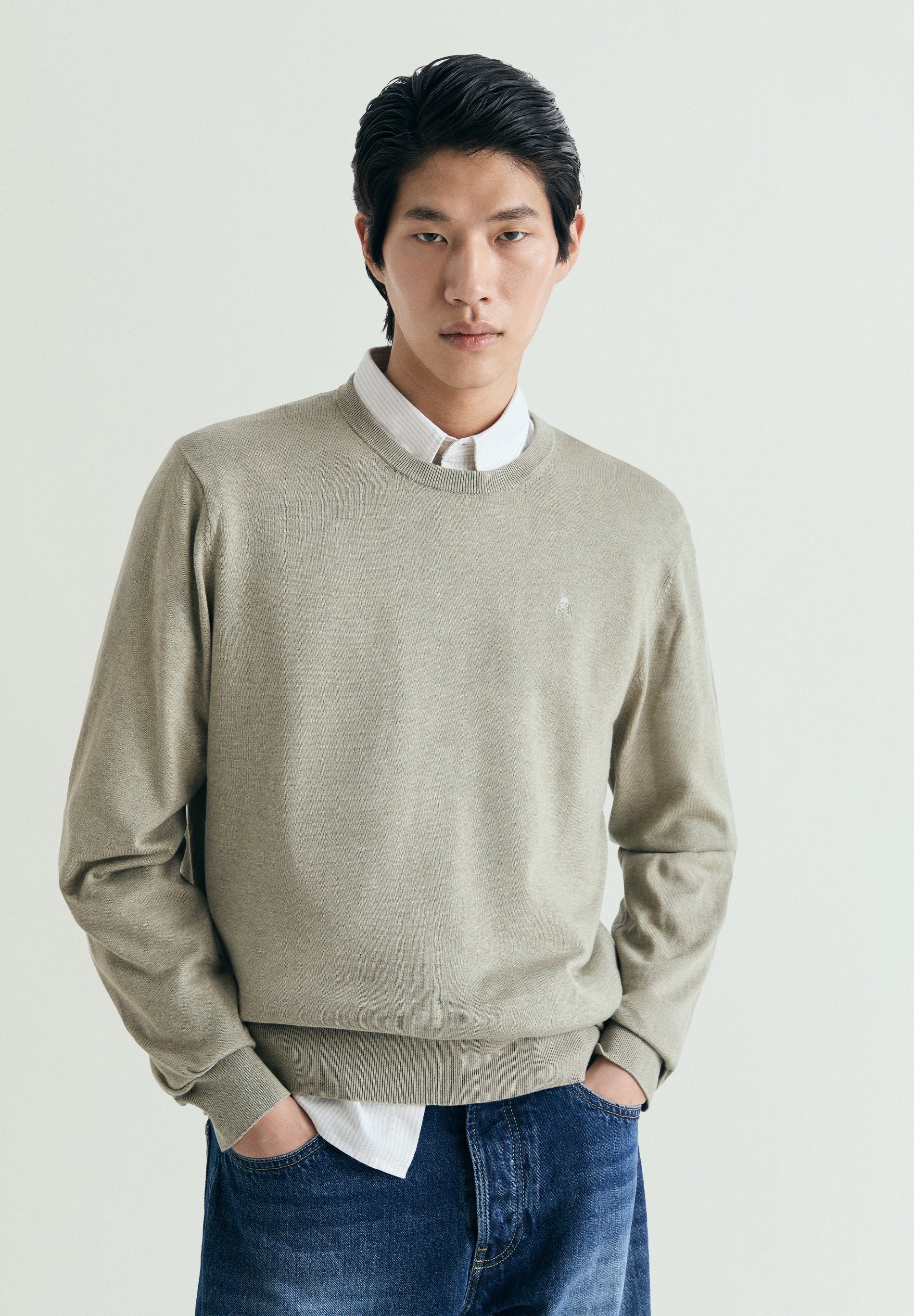 SUPIMA RIBBED SWEATER