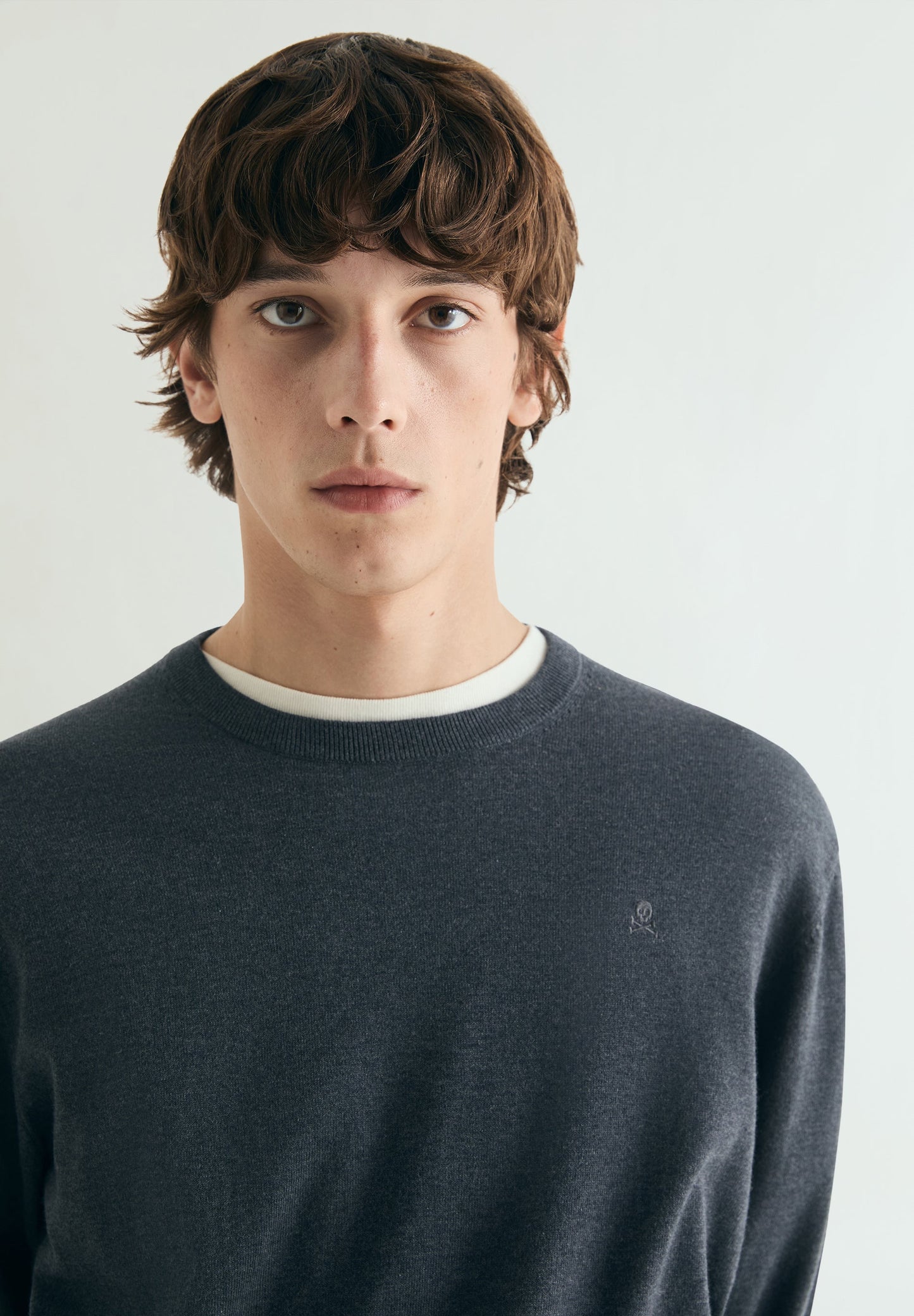 SUPIMA-PULLOVER AUS RIPPSTOFF