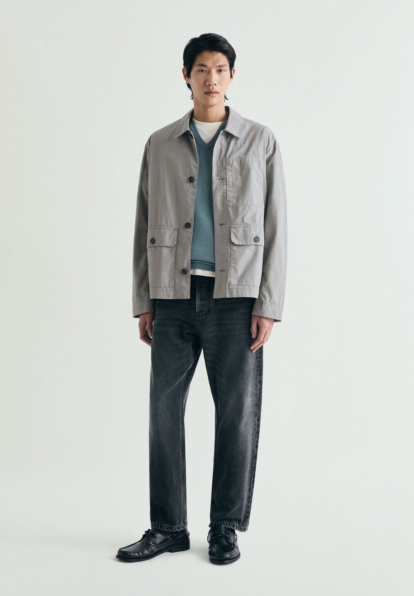 MAGLIA SUPIMA RICAMO TONO SU TONO