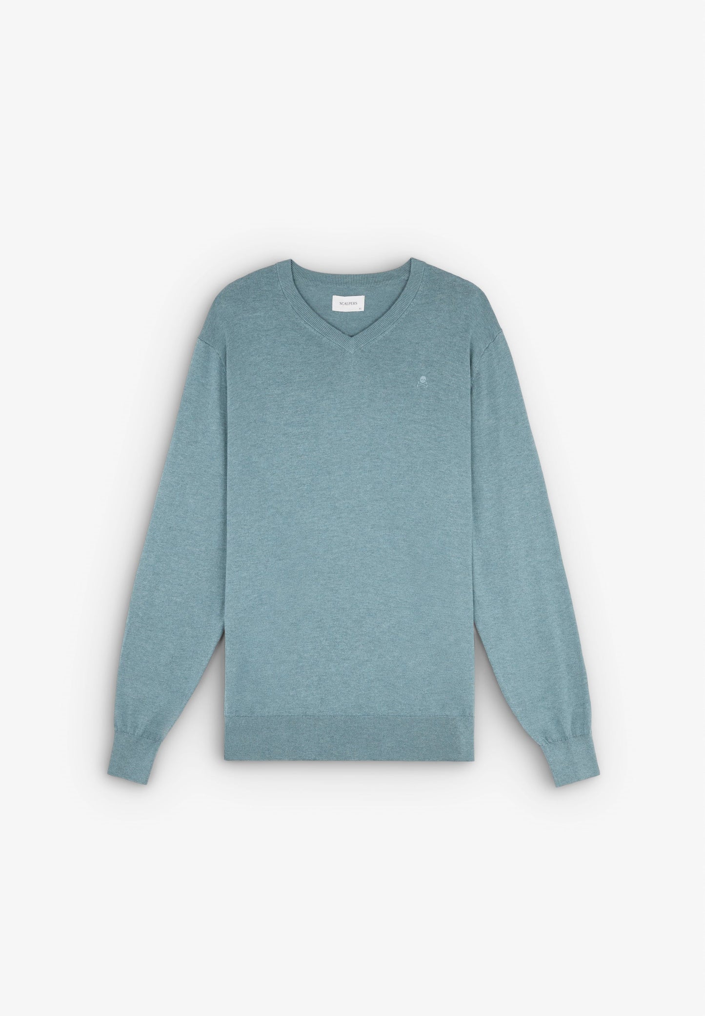 MAGLIA SUPIMA RICAMO TONO SU TONO