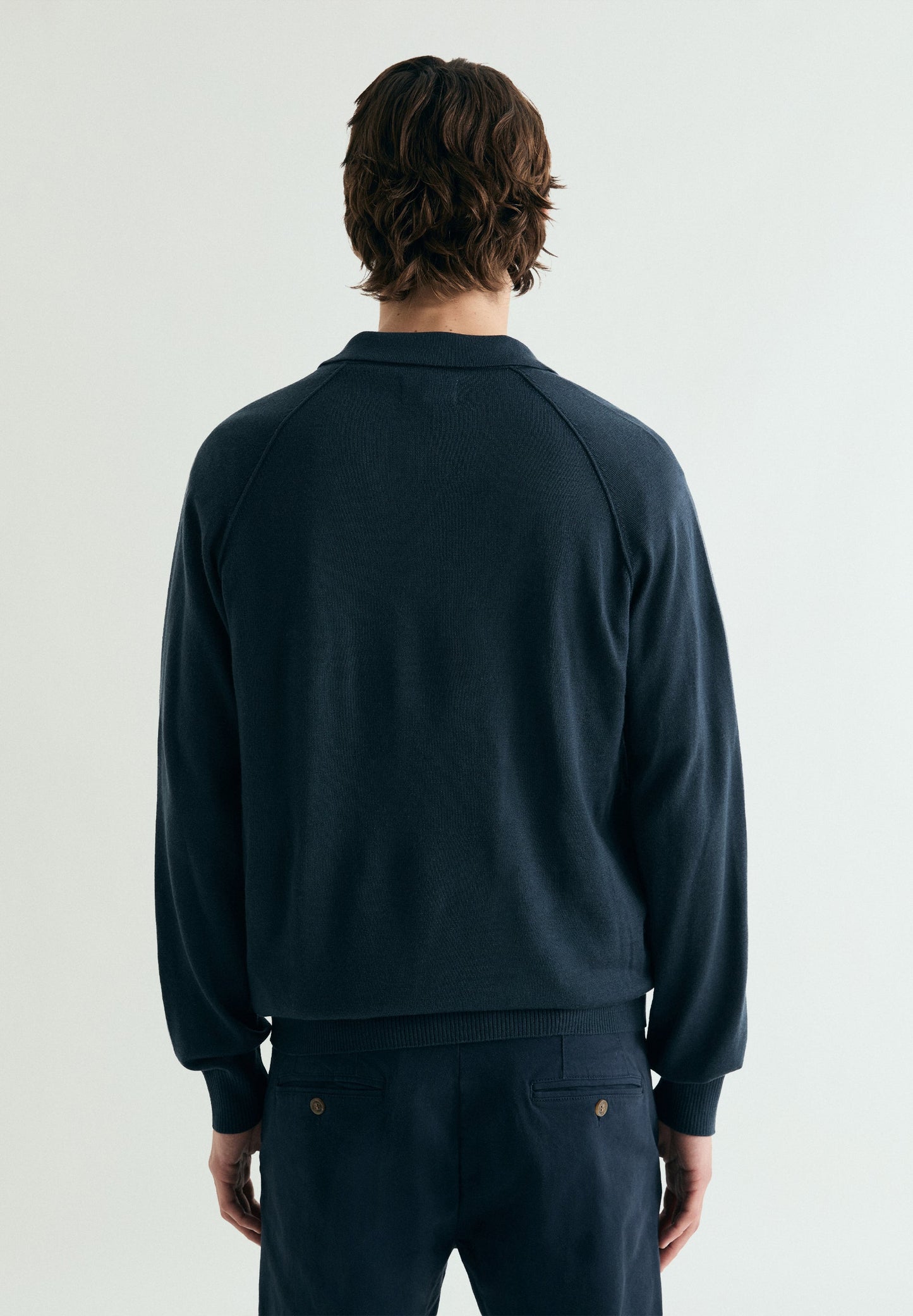 MAGLIA RAGLAN COLLO A POLO