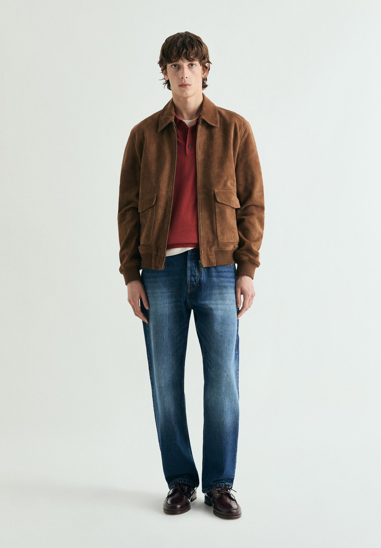 PULLOVER MIT POLOKRAGEN UND RAGLANÄRMELN