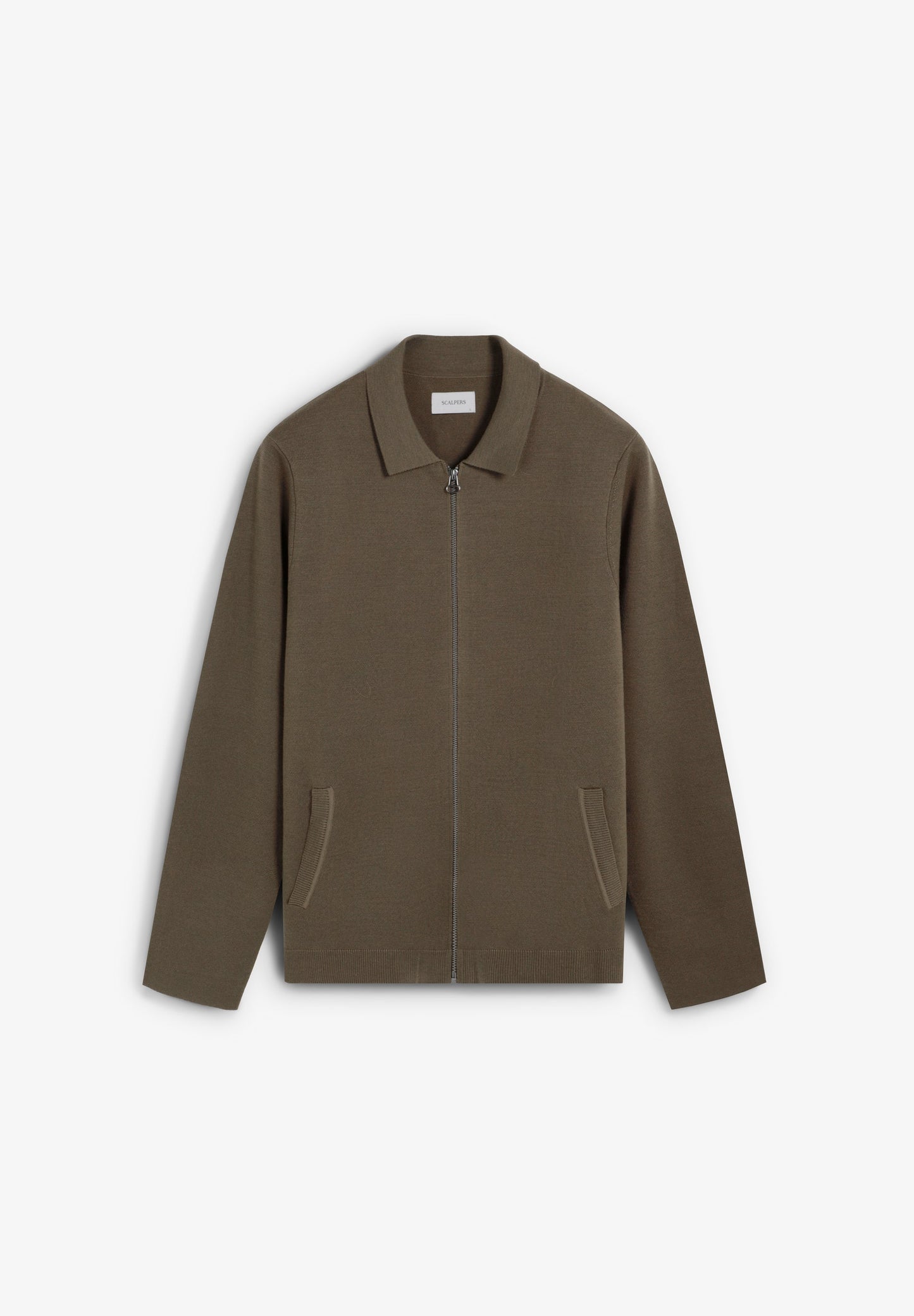 WOOL CARDIGAN WITH ZIP