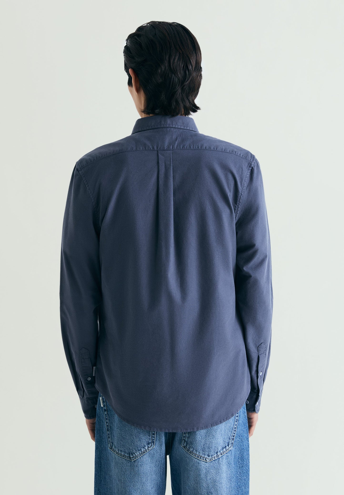 CAMICIA OXFORD RICAMO TONO SU TONO