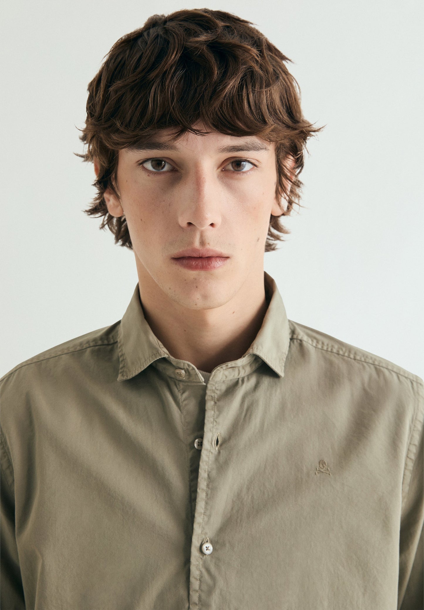 REGULAR FIT EMBROIDERED SHIRT