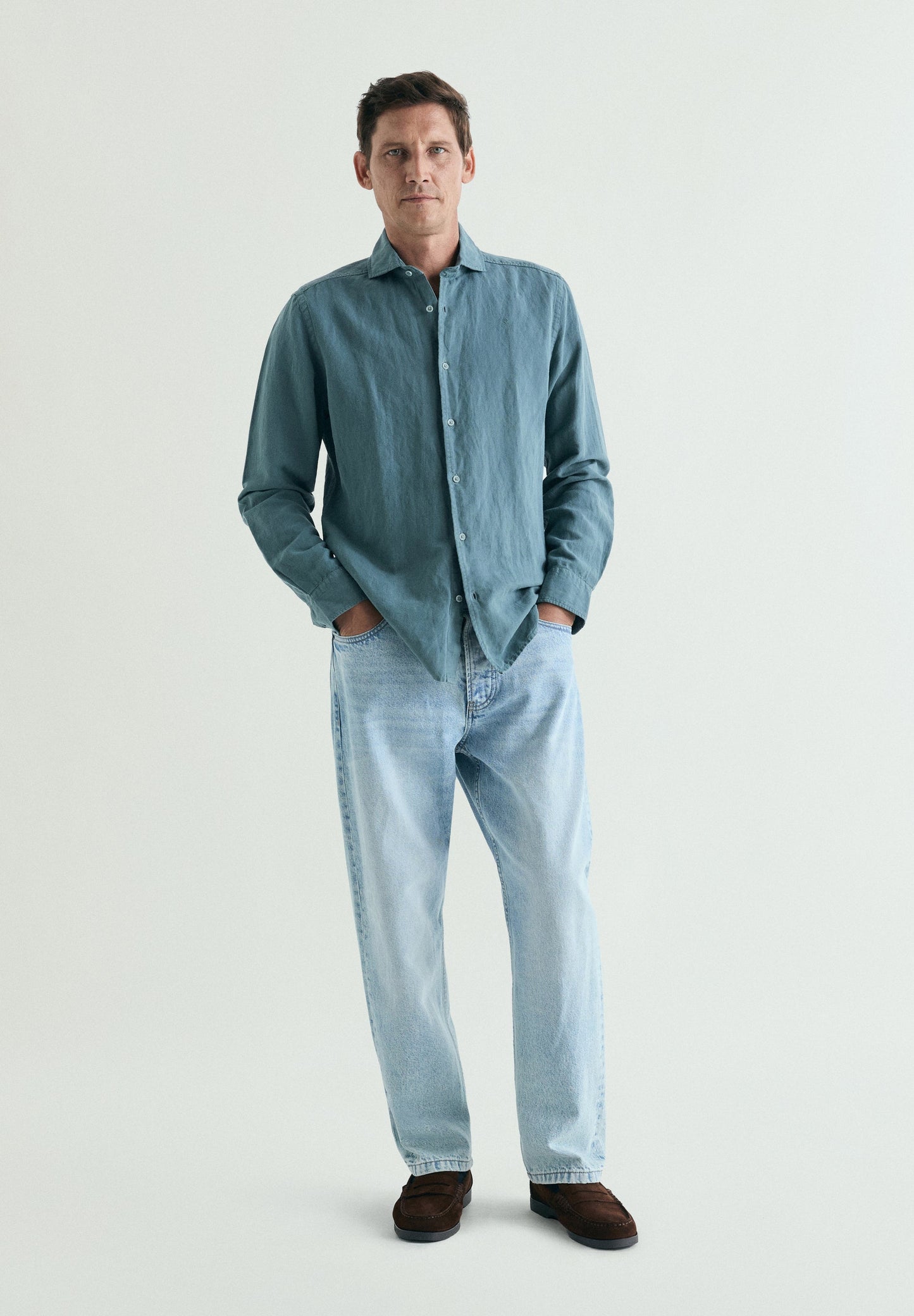 REGULAR FIT LINEN SHIRT