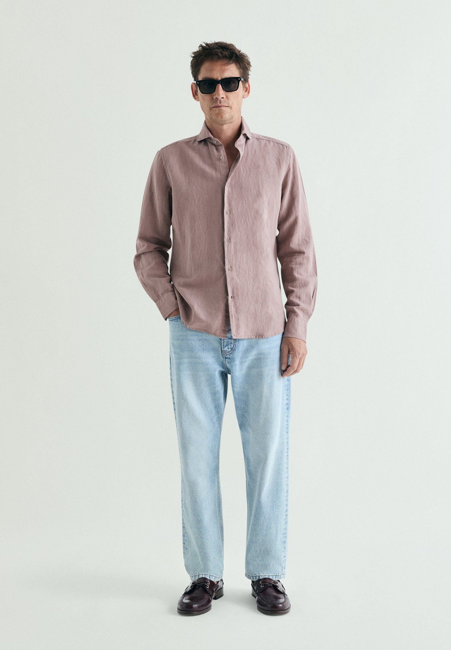 REGULAR FIT LINEN SHIRT