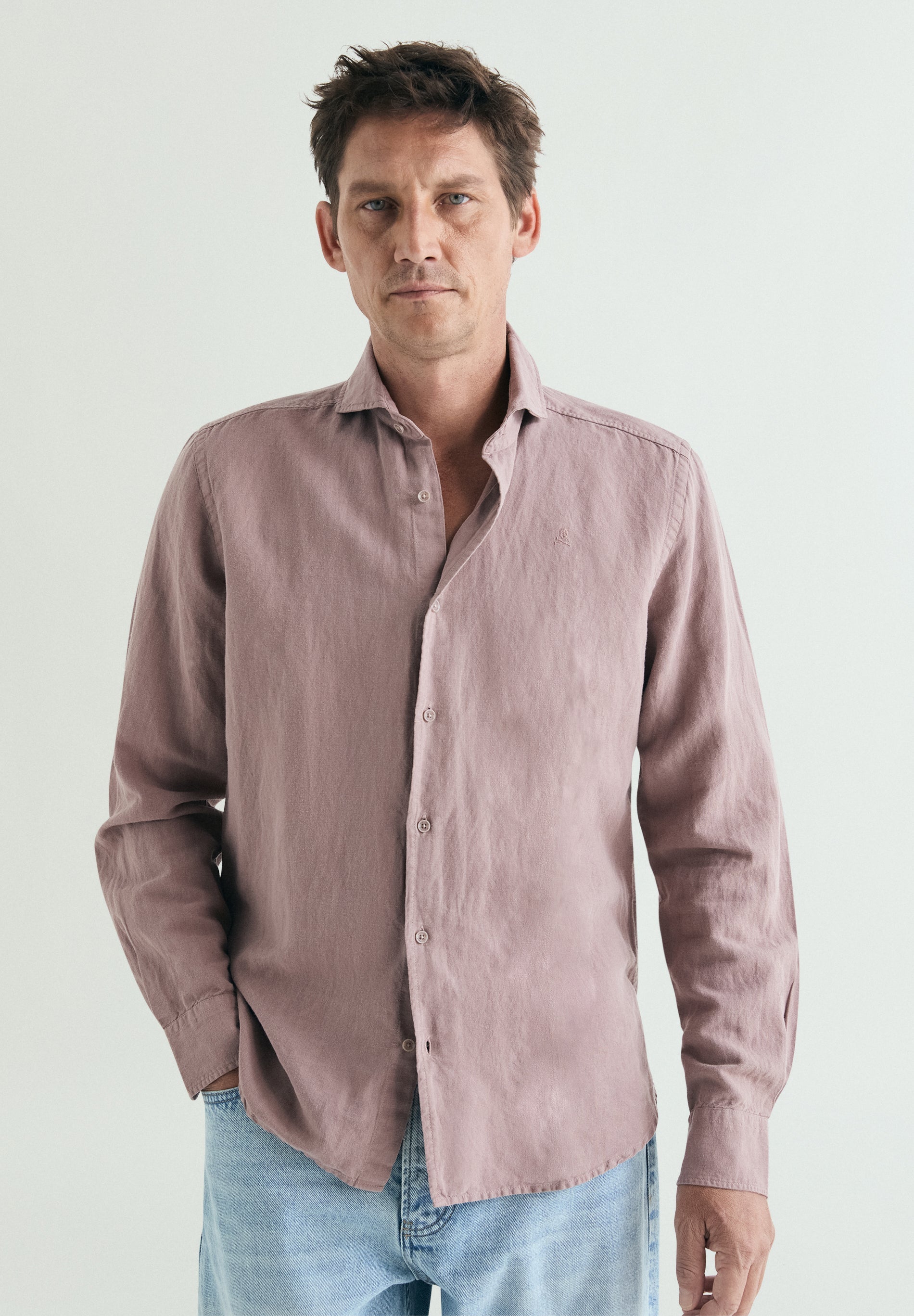 REGULAR FIT LINEN SHIRT Scalpers EU REGULAR FIT LINEN SHIRT Scalpers EU