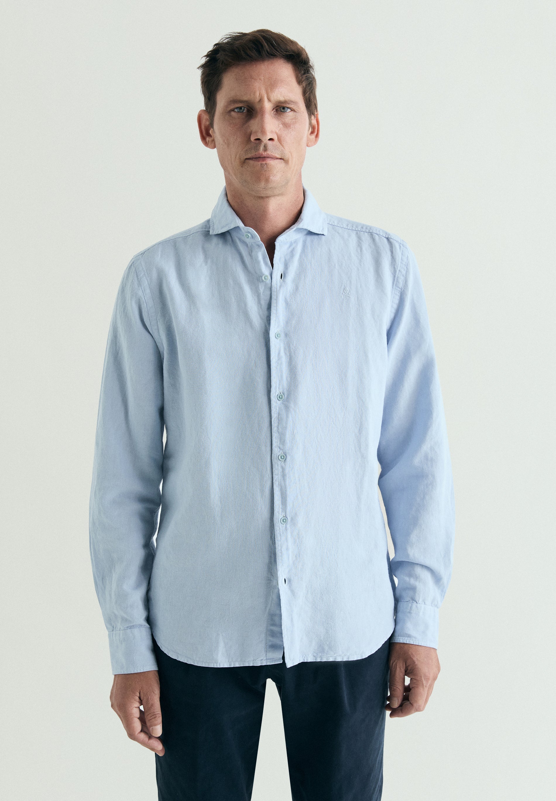 REGULAR FIT LINEN SHIRT