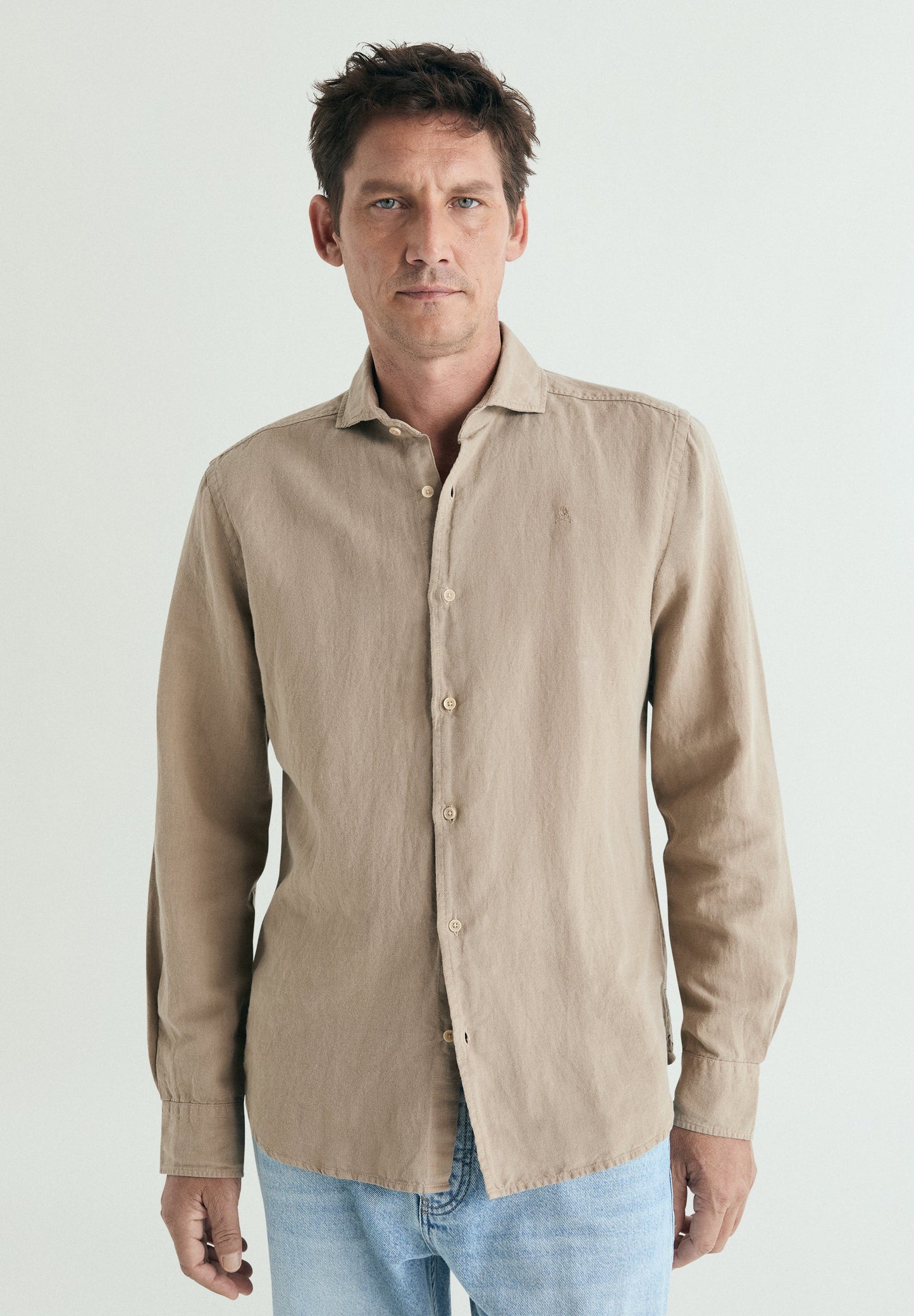 REGULAR FIT LINEN SHIRT