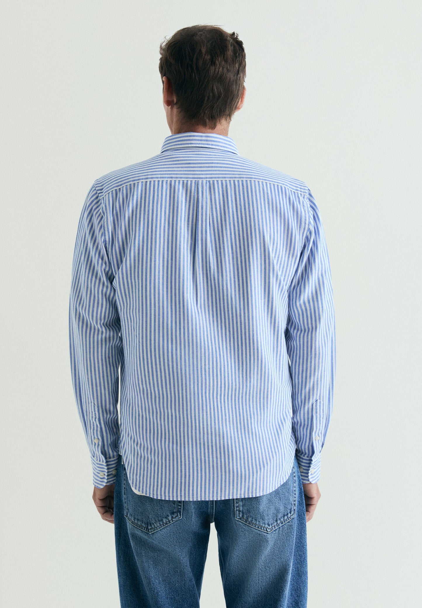 COTTON AND LINEN OXFORD SHIRT