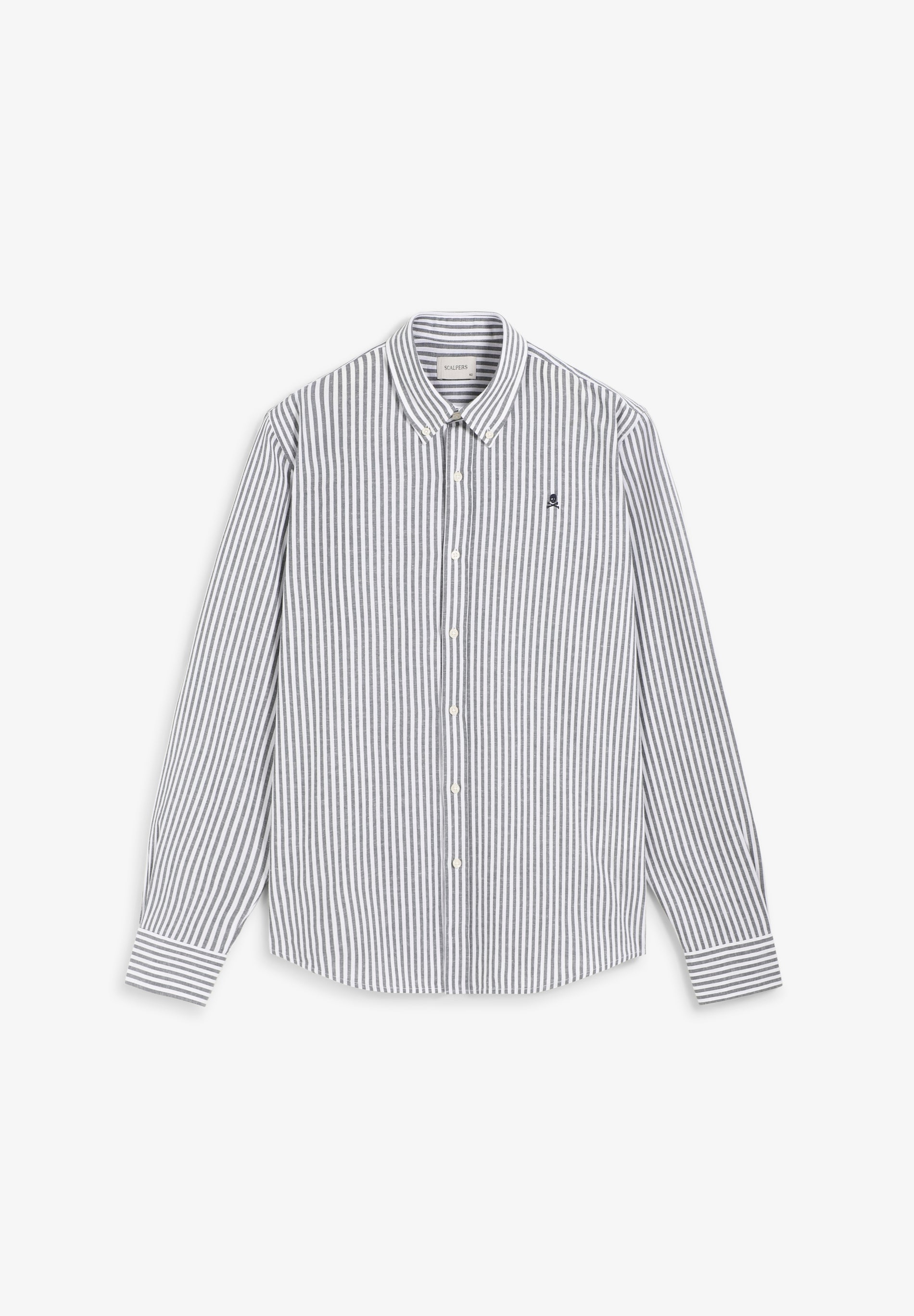COTTON AND LINEN OXFORD SHIRT