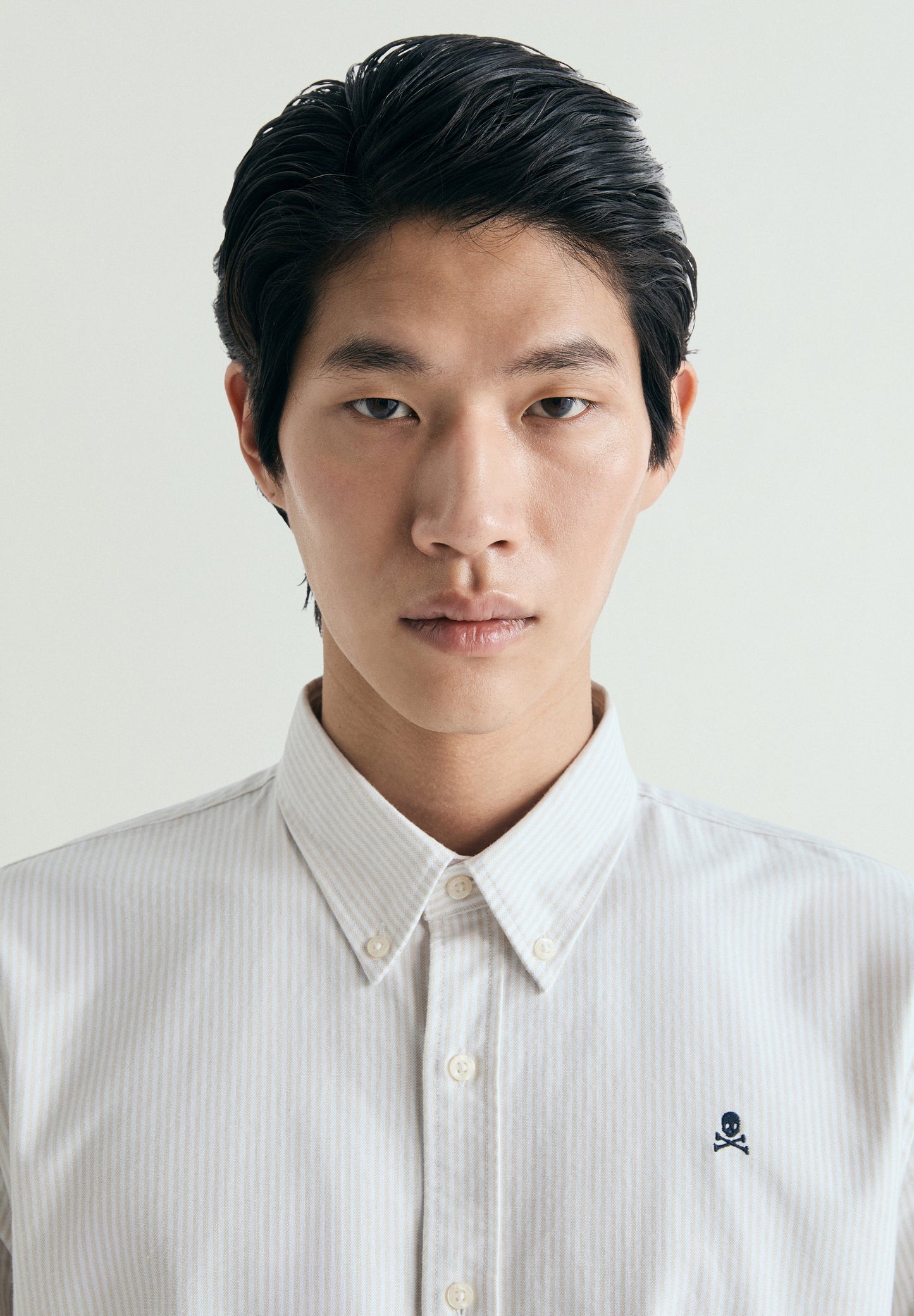 STRIPED PRINTED OXFORD SHIRT