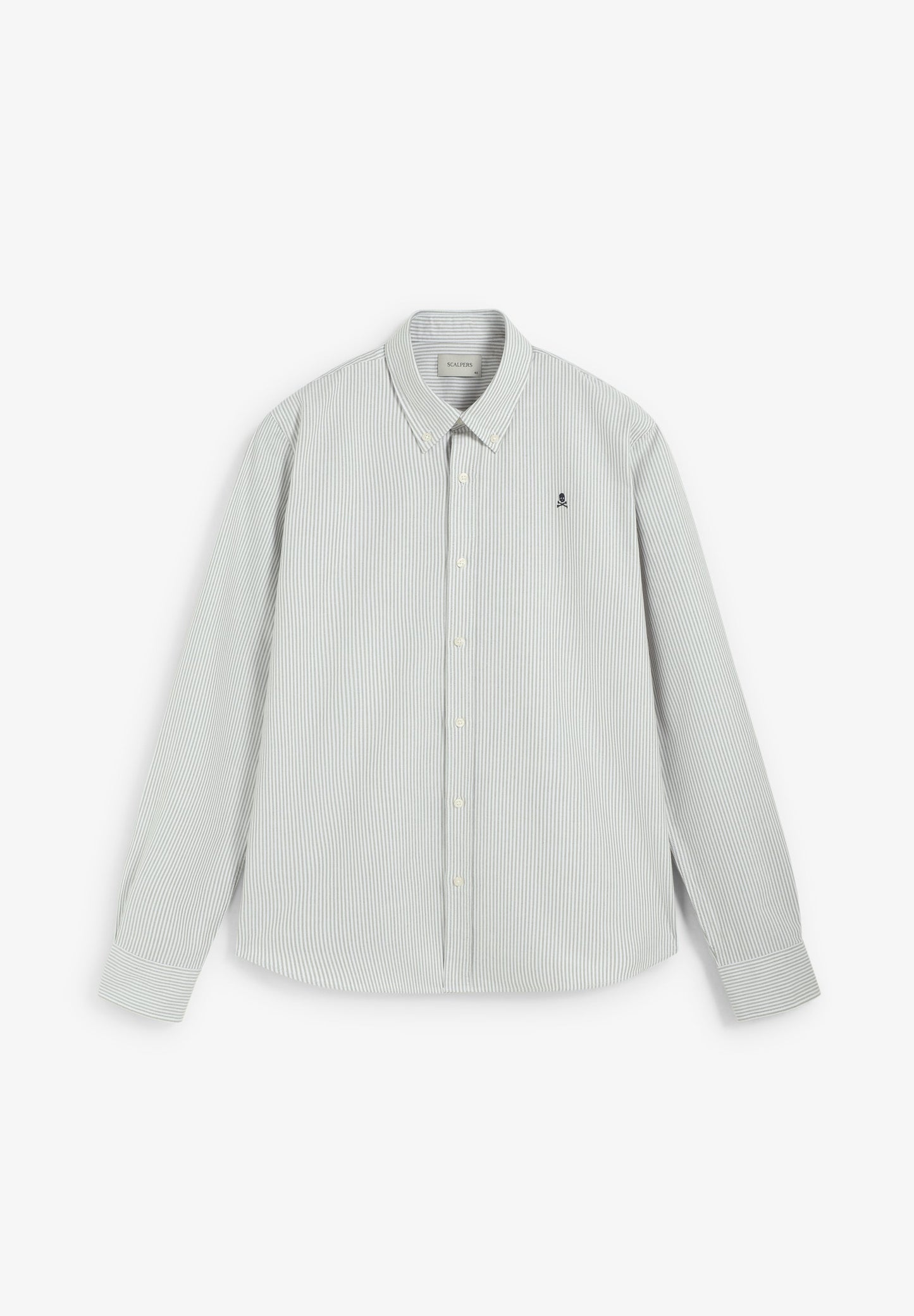 OXFORDHEMD MIT STREIFEN-PRINT