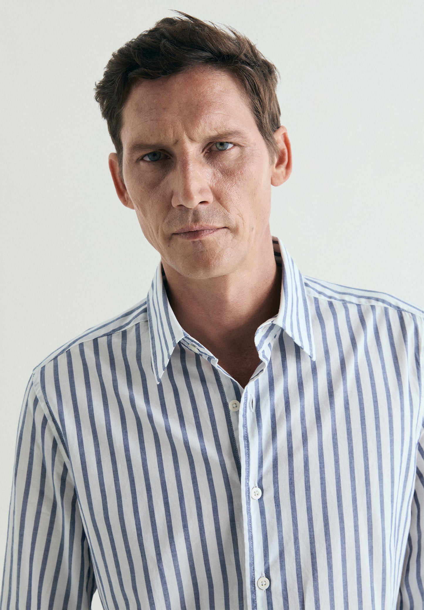 REGULAR FIT STRIPED COTTON SHIRT