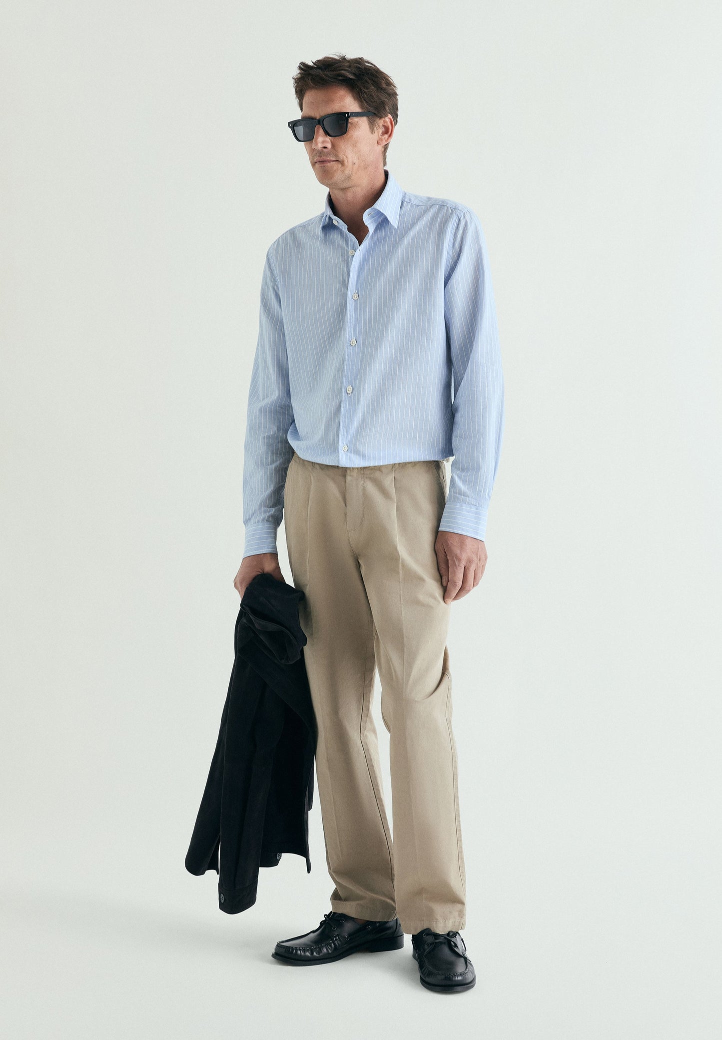 REGULAR FIT STRIPED COTTON SHIRT