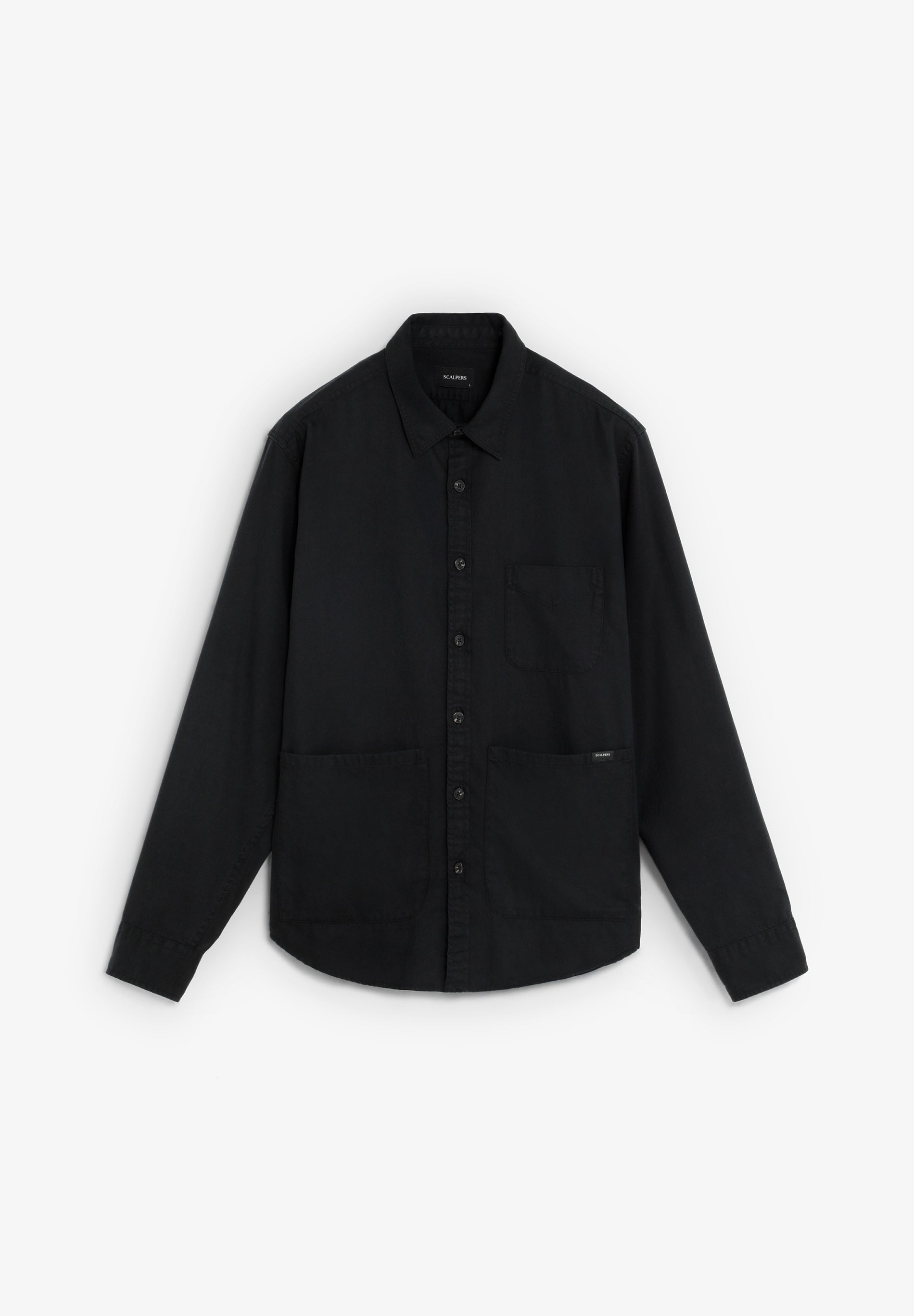 PLAIN OVERSHIRT WITH POCKETS