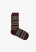CONTRAST STRIPED SOCKS