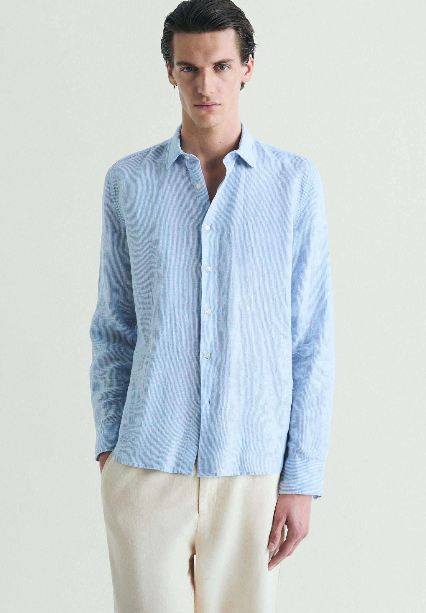 CAMICIA LINO SLIM FIT