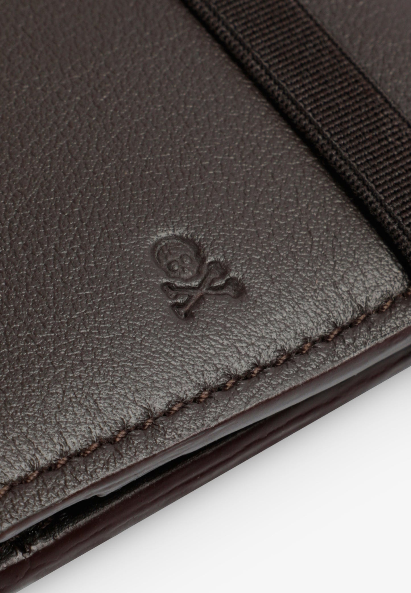 BRIEFTASCHE AUS 100 % LEDER MIT GUMMIZUG