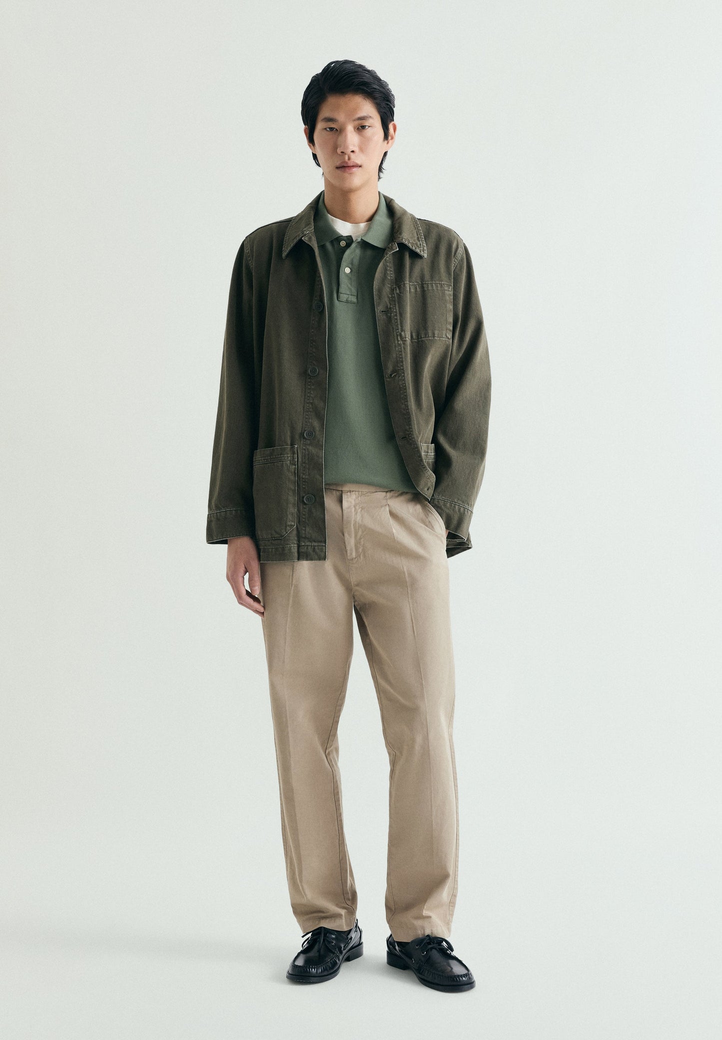 PIKEE-POLOSHIRT MIT FARBLICH ABGESETZTER STICKEREI