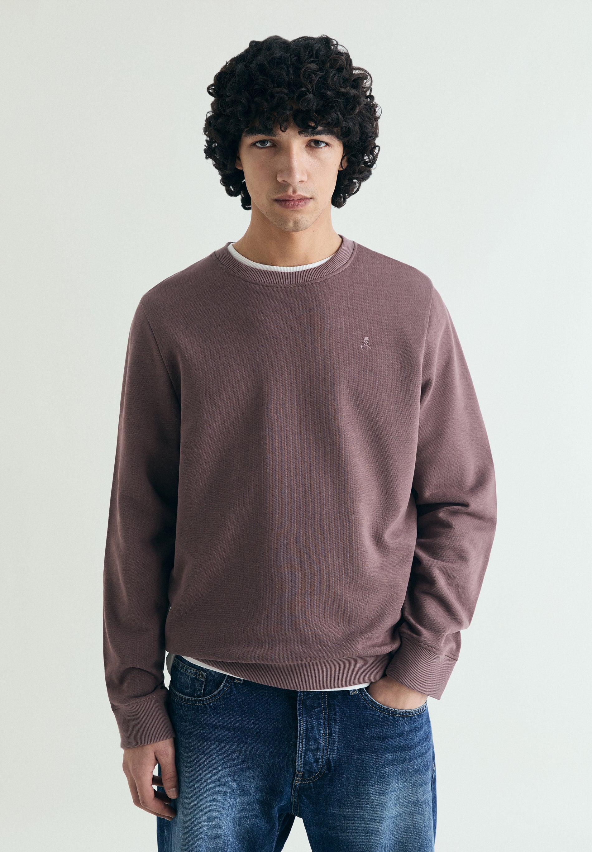 VERWASCHENER HOODY MIT STICKEREI